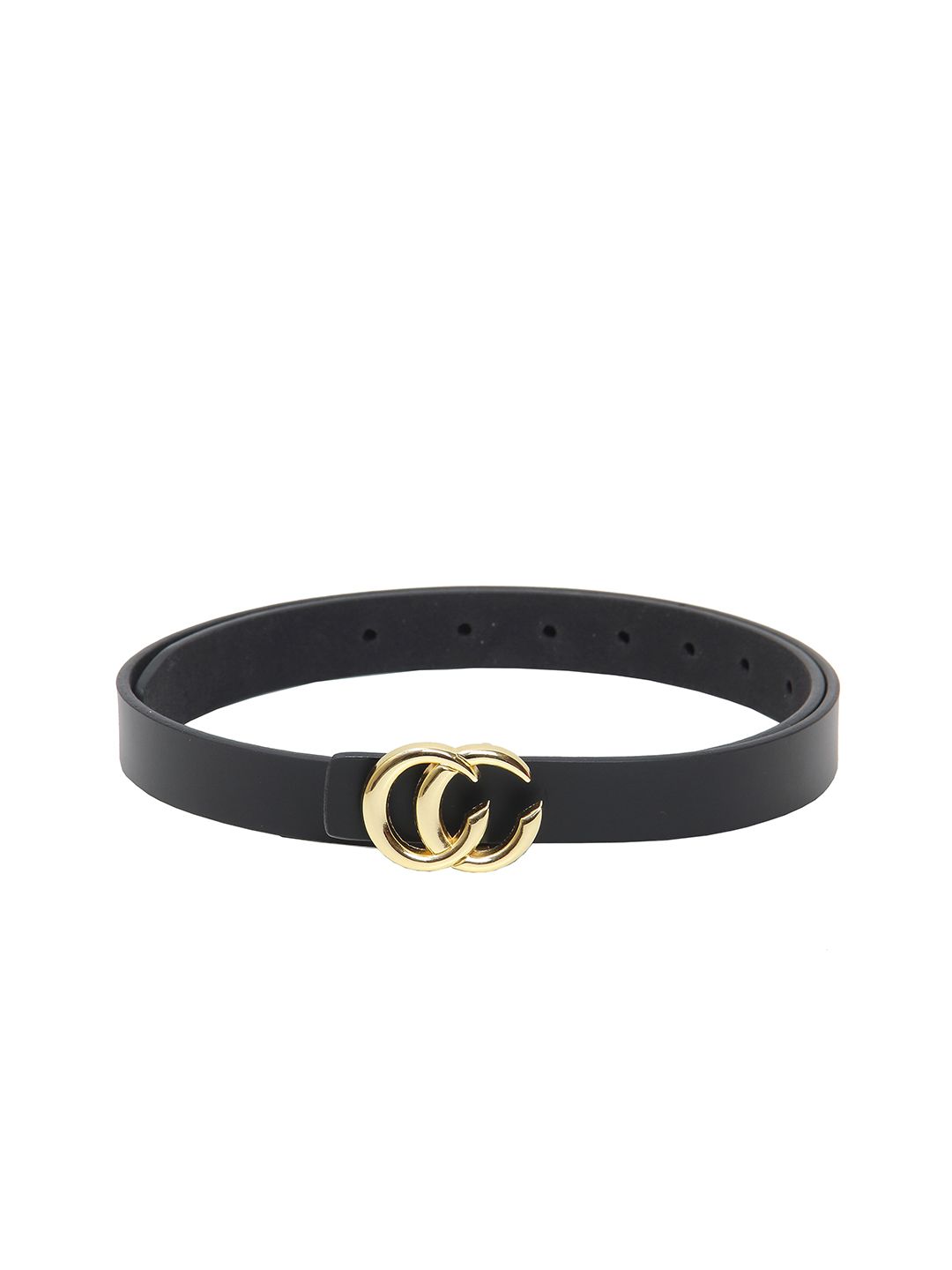 Calvadoss Women Black Leather Belt Price in India