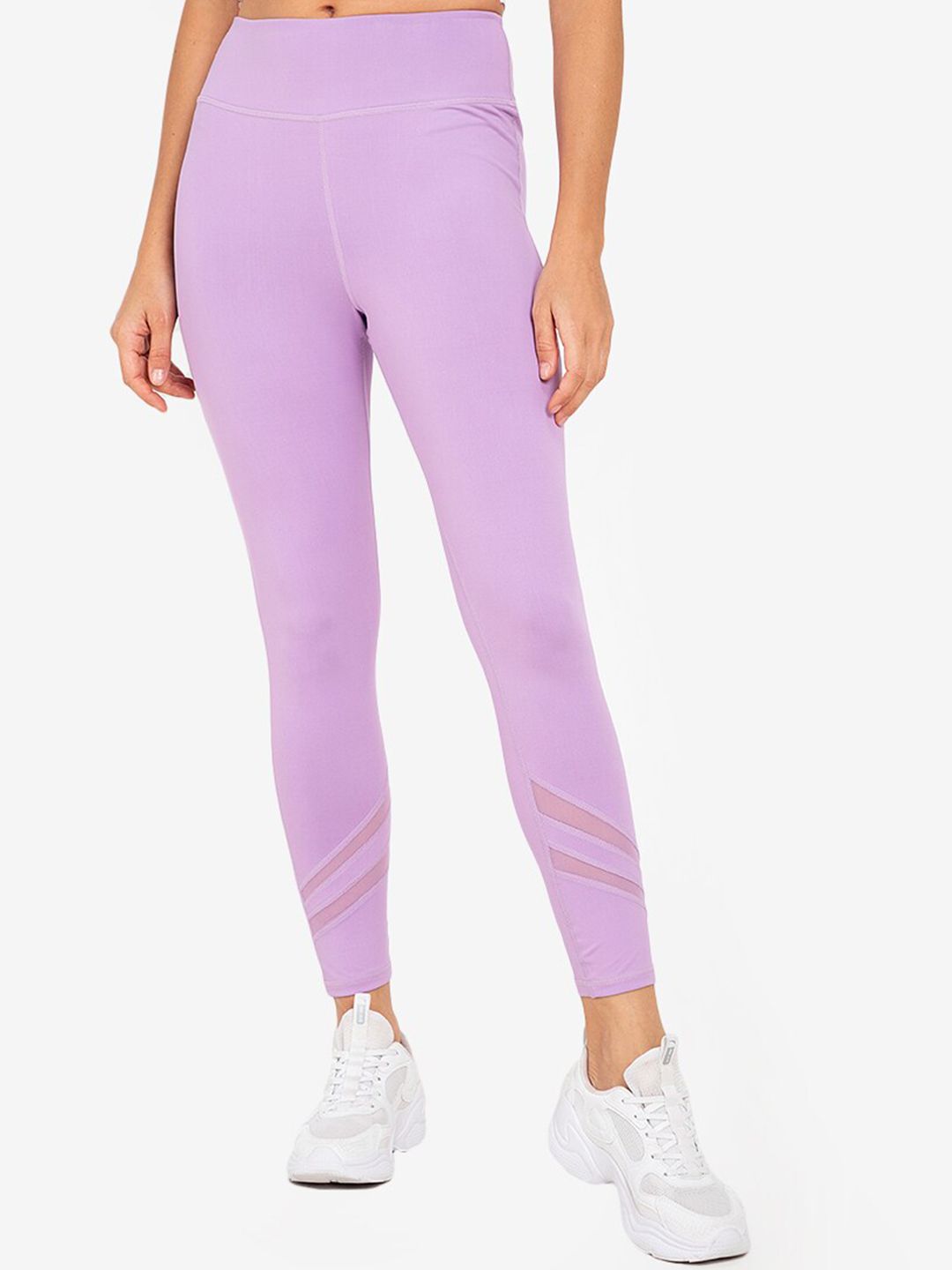 ZALORA ACTIVE Women Purple Solid Tights Price in India