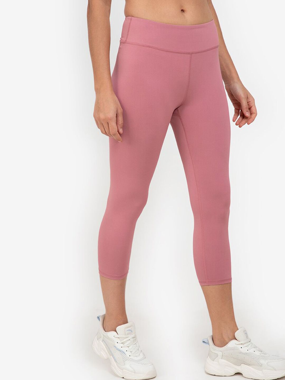 ZALORA ACTIVE Women Pink Solid Tights Price in India