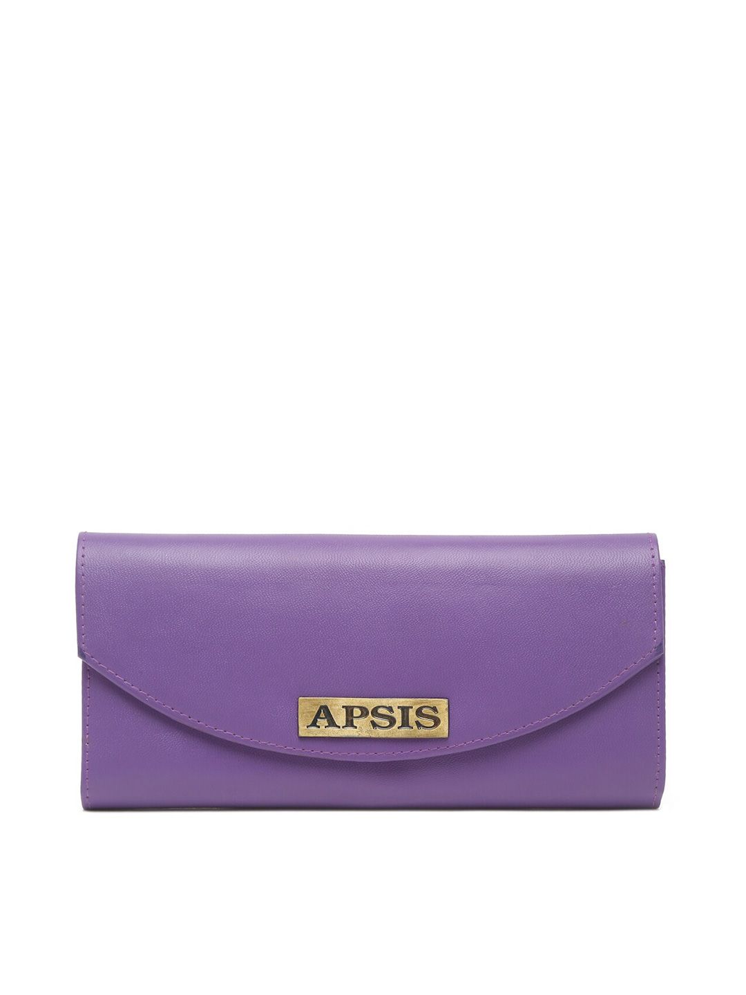 Apsis Women Purple Solid Three Fold Wallet Price in India