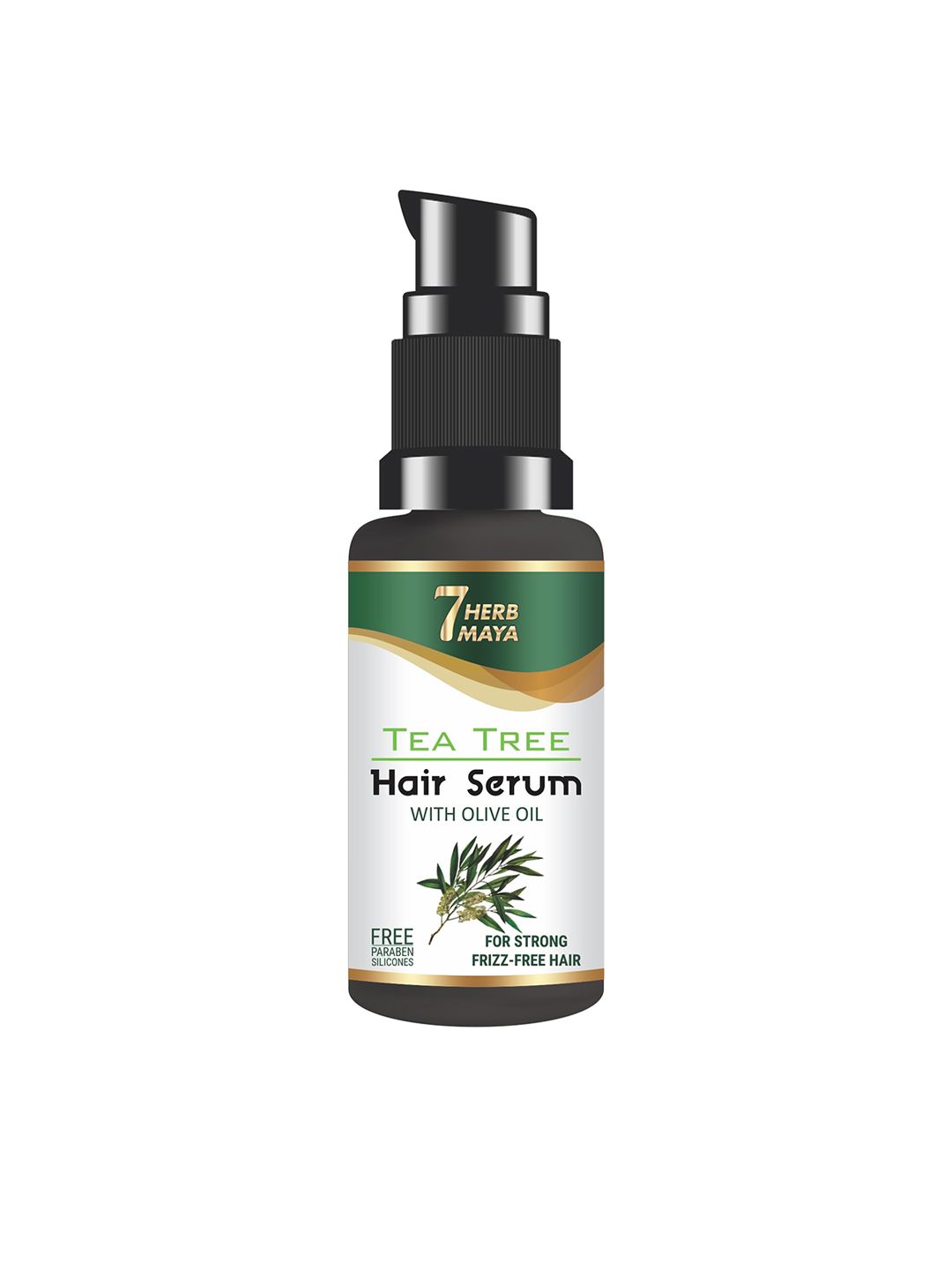 7Herbmaya Tea Tree Hair Serum with Olive Oil for Strong Frizz-Free Hair - 30 ml Price in India
