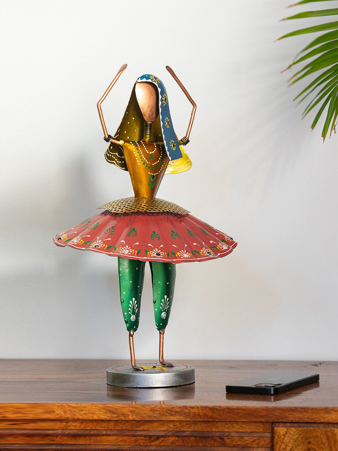 ExclusiveLane Red & Green Folk Showpiece Price in India