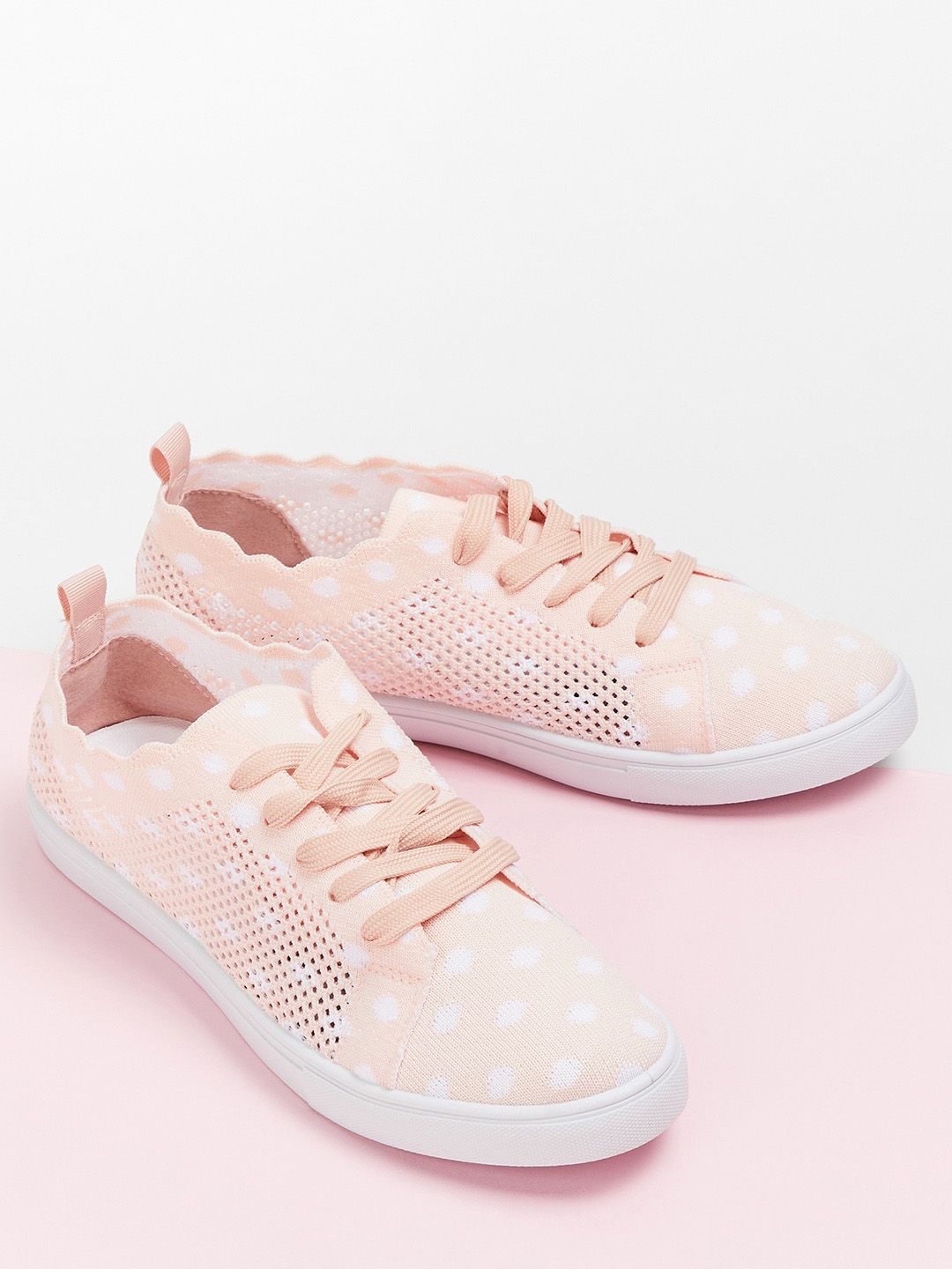 Ginger by Lifestyle Women Pink Printed Casual Sneakers Price in India