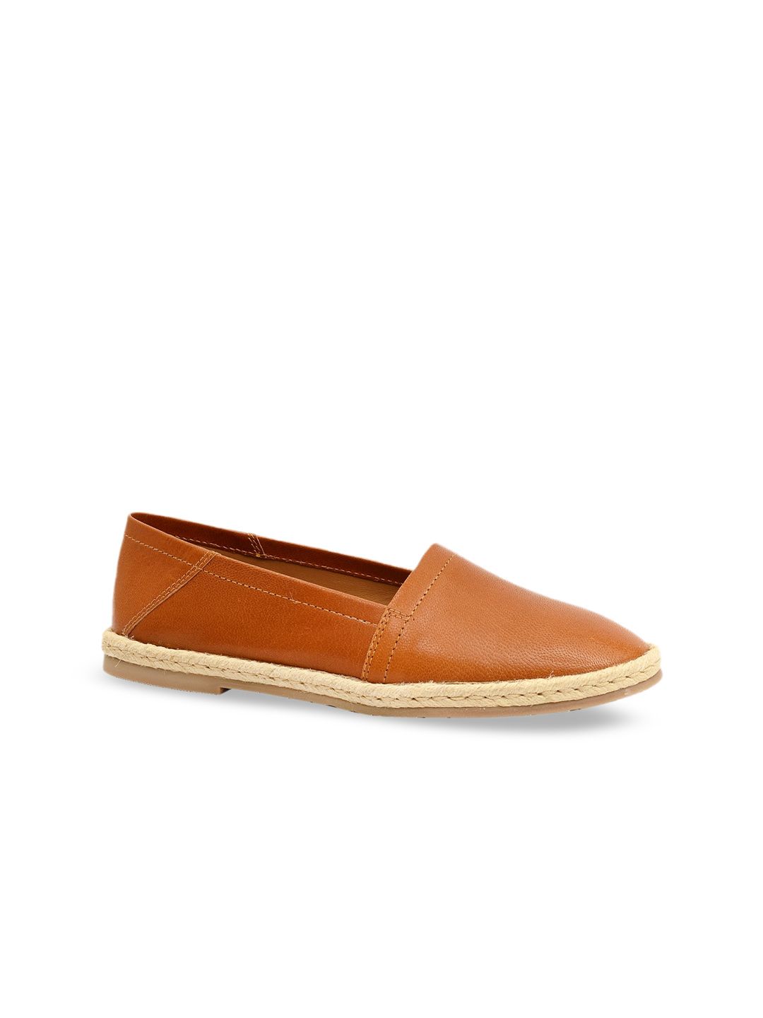 Eske Women Tan Leather Espadrilles Price in India