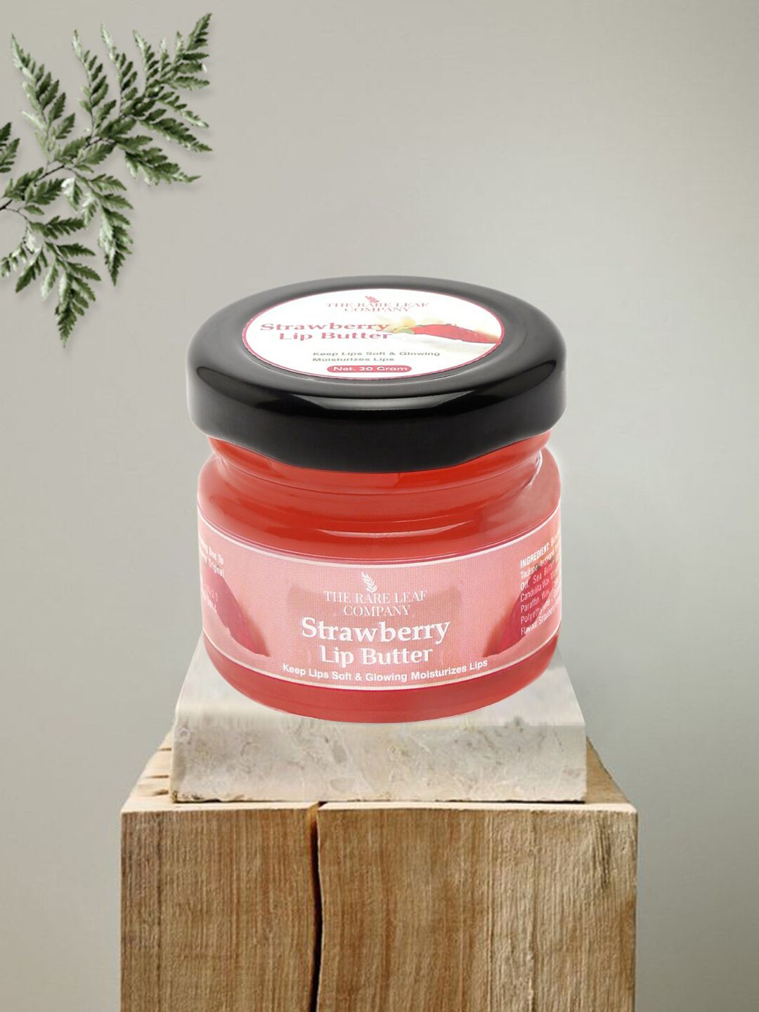THE RARE LEAF COMPANY Natural UV Protection Lip Butter 20 g - Strawberry Price in India