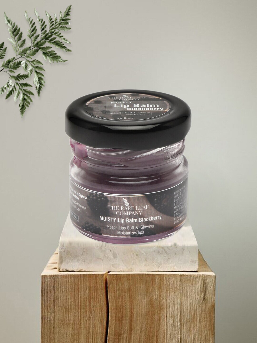 THE RARE LEAF COMPANY Natural UV Protection Lip Butter 20 g - Blackberry Price in India