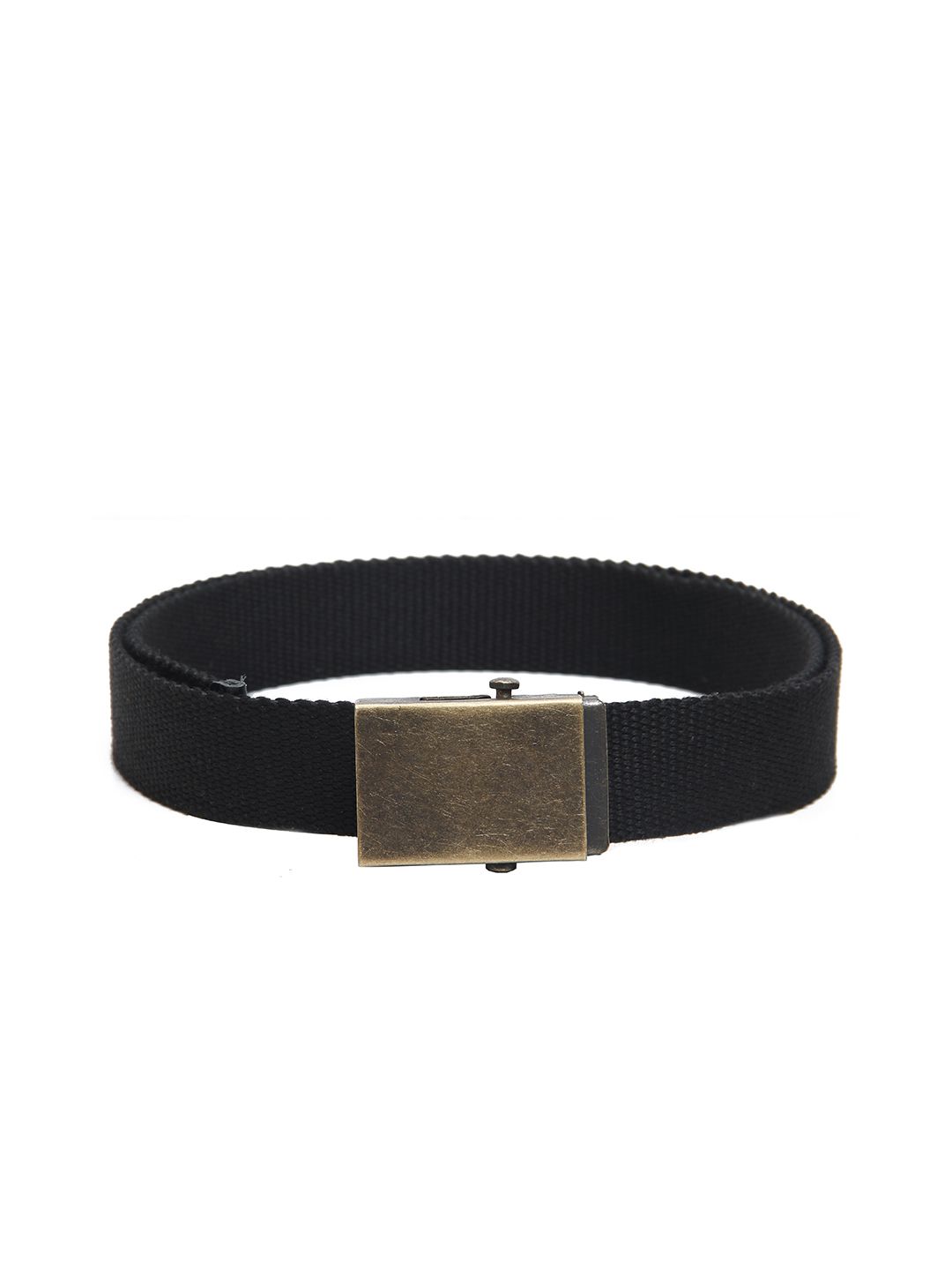 Calvadoss Women Black Cotton Canvas Belt Price in India