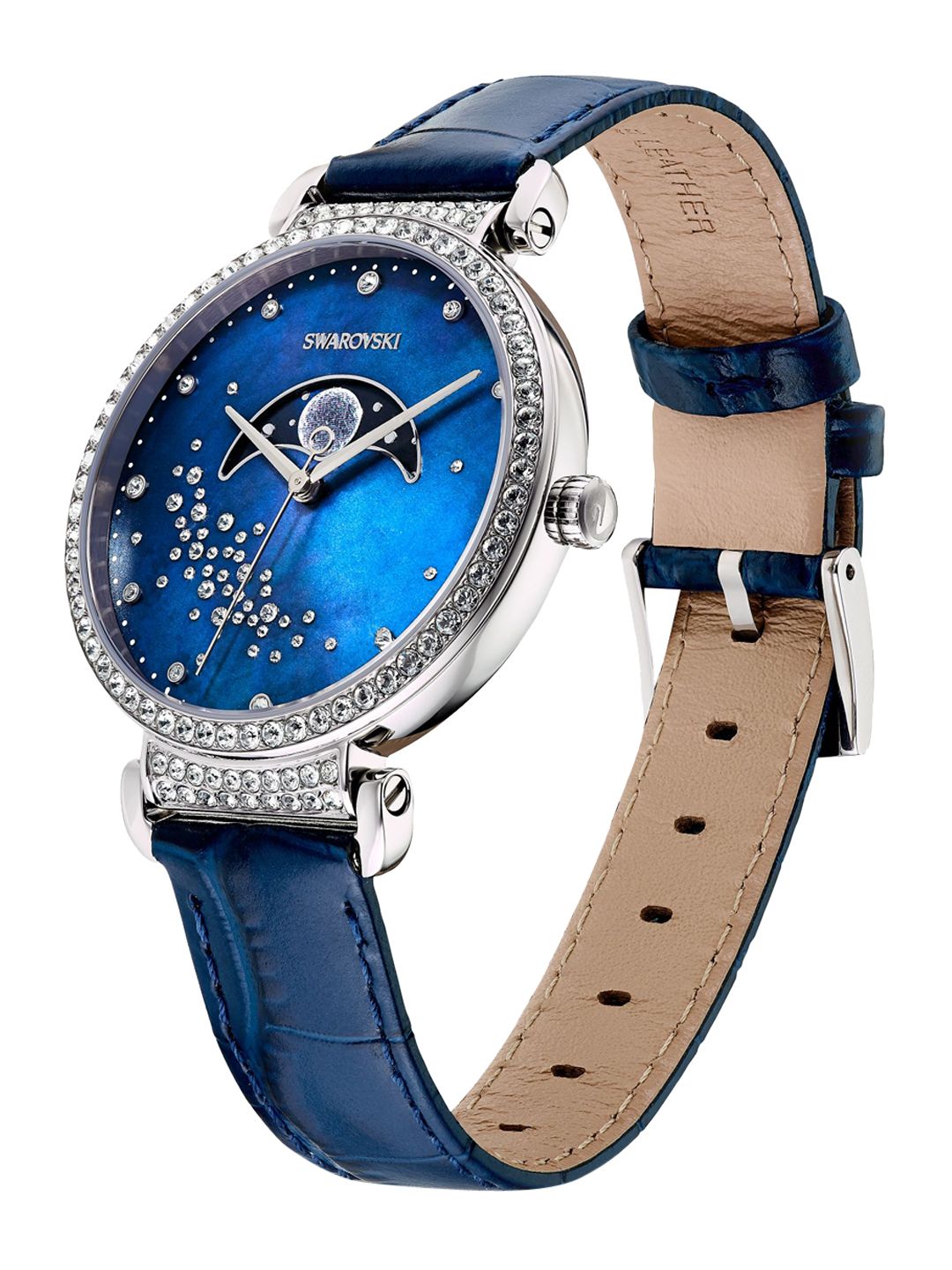 SWAROVSKI Women Blue Passage Moon Phase watch Price in India