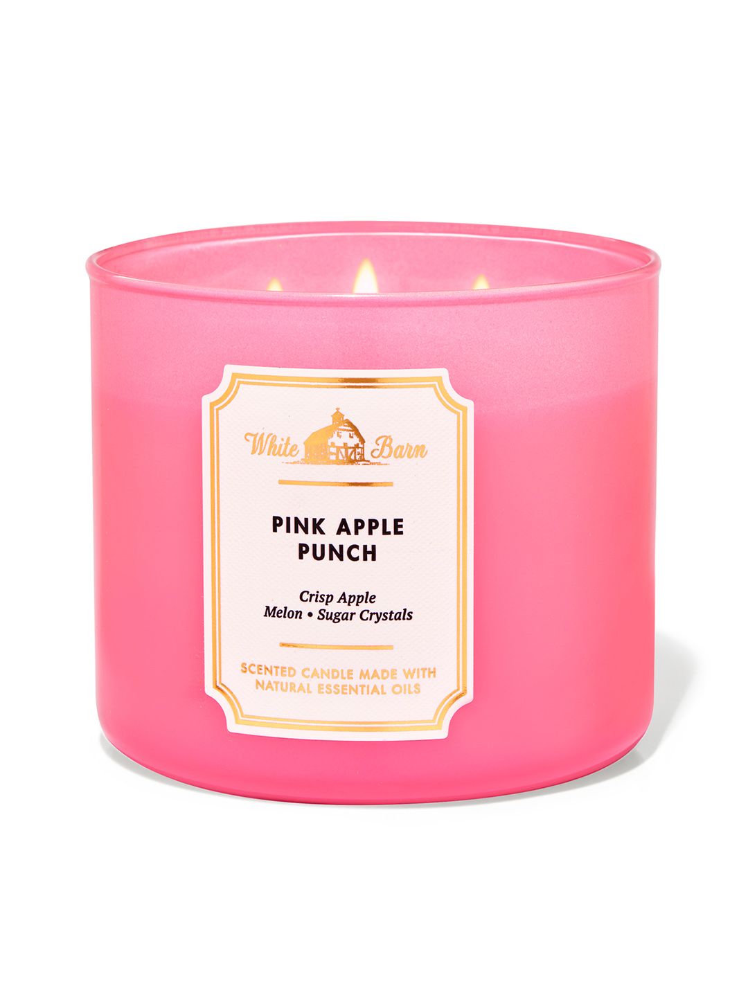 Bath & Body Works White Barn Pink Apple Punch 3-Wick Scented Candle - 411 g Price in India