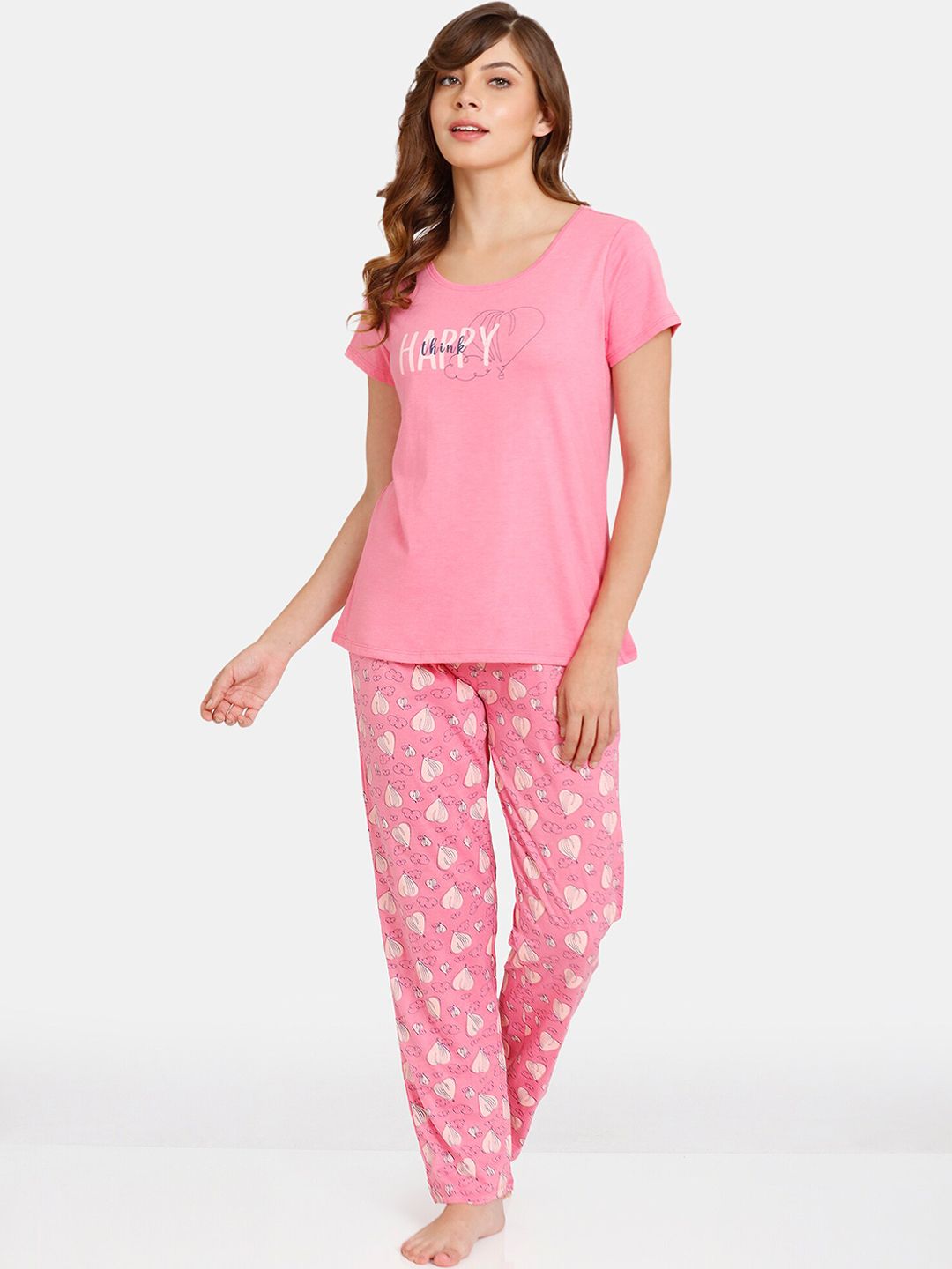 Rosaline by Zivame Women Pink Night suits Price in India
