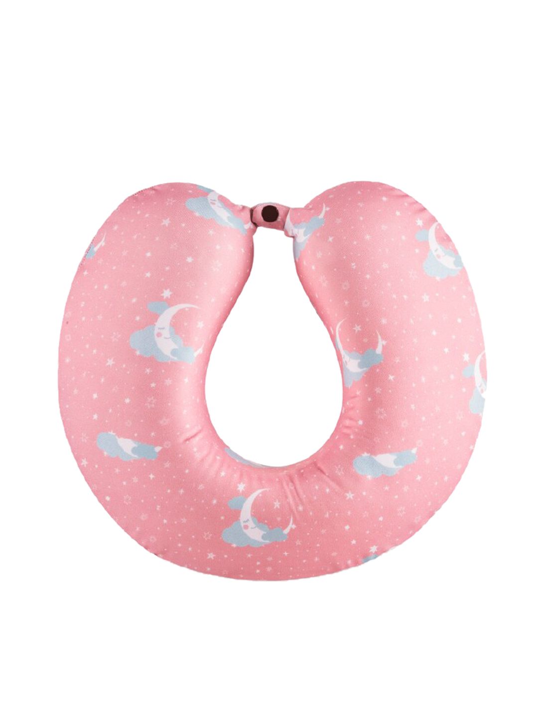 The White Willow Kids Pink Printed Memory Foam U Shaped Travel Neck Pillow Price in India
