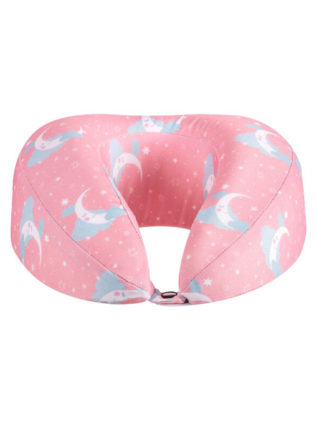 The White Willow Pink And White Printed U-Shaped Travel Neck Pillow Price in India