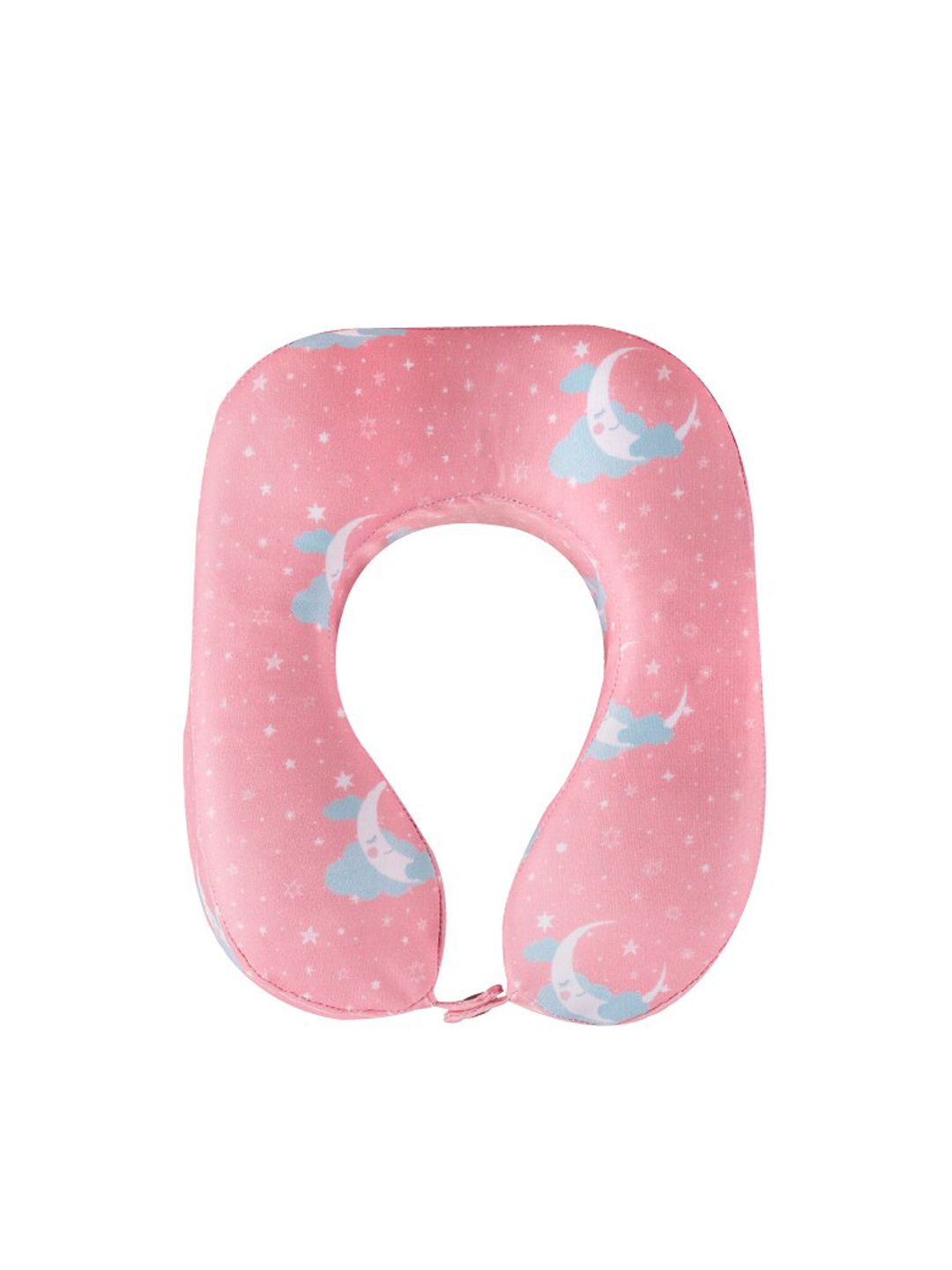 The White Willow Pink Printed Foam Horse Shoe Shaped Travel Neck Pillows Price in India
