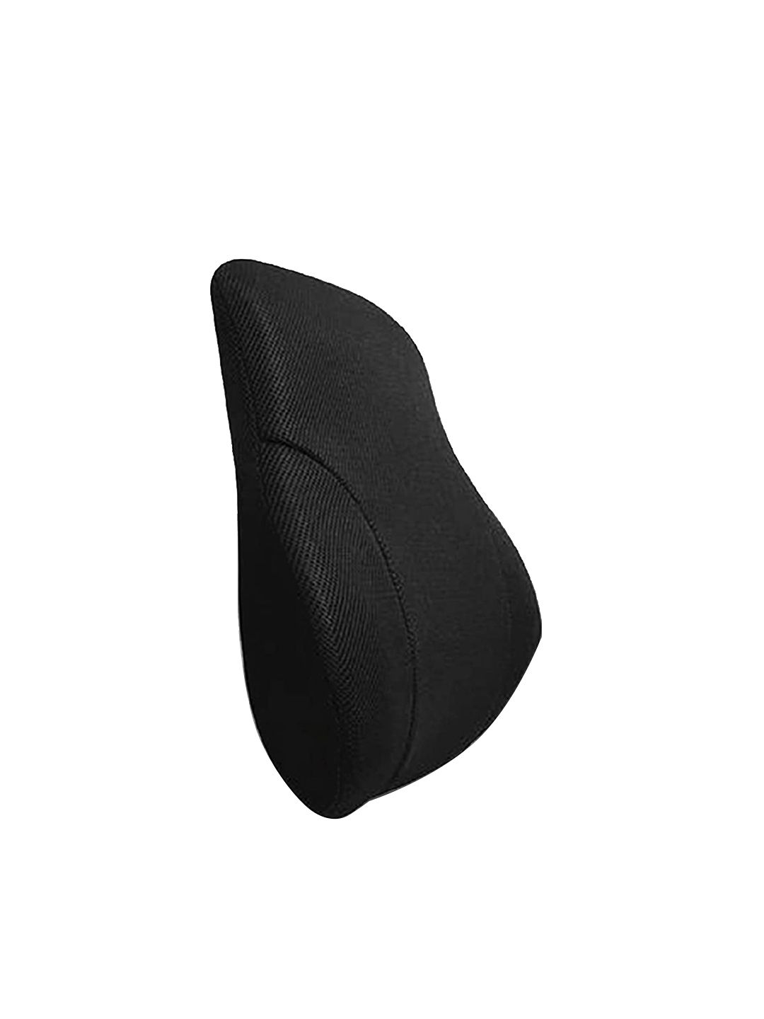 The White Willow Black Memory Foam Lower Back Backrest Pillow Price in India