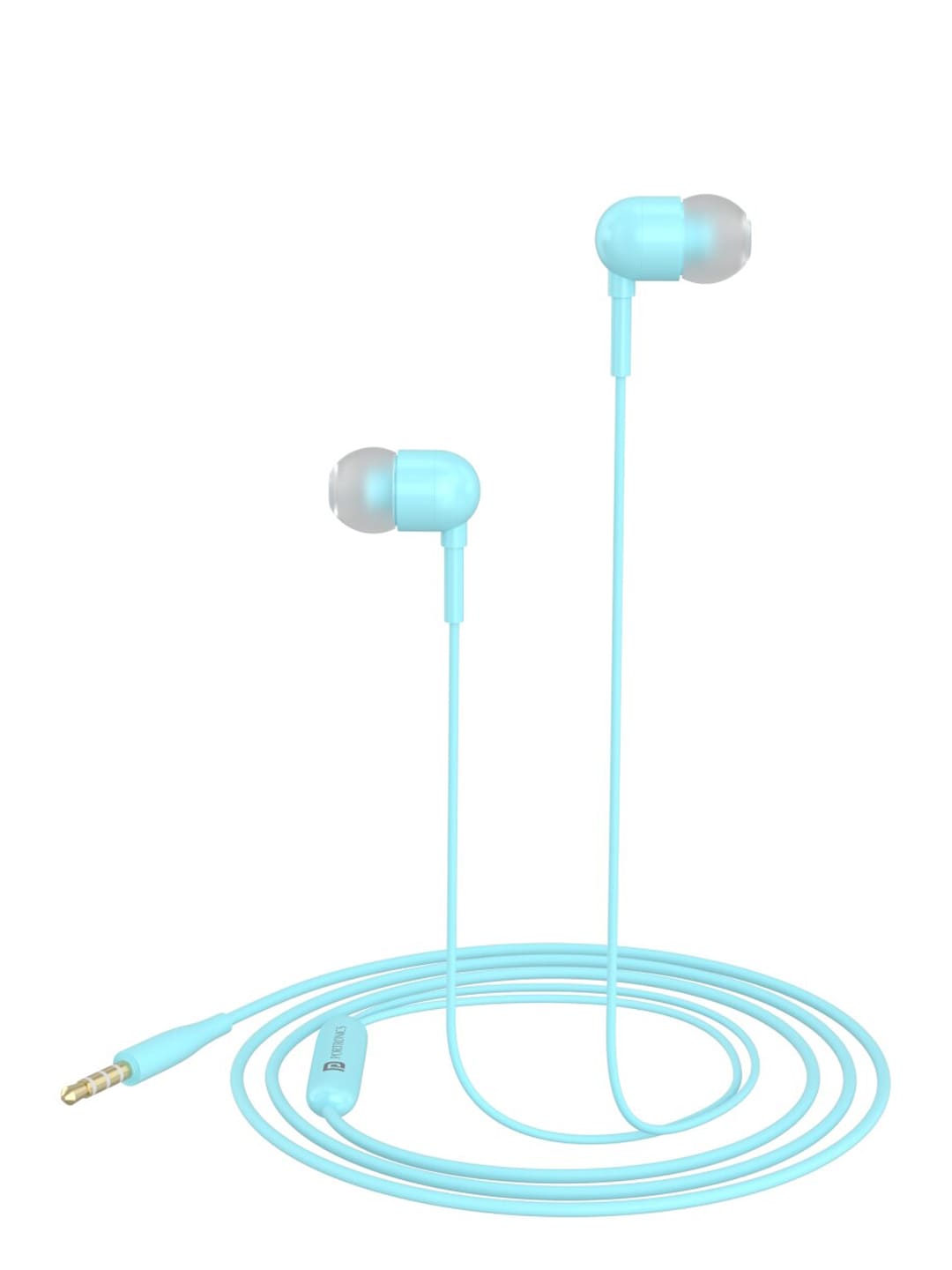 Portronics Adults Blue Solid Conch 50 In-Ear Wired Earphones Price in India