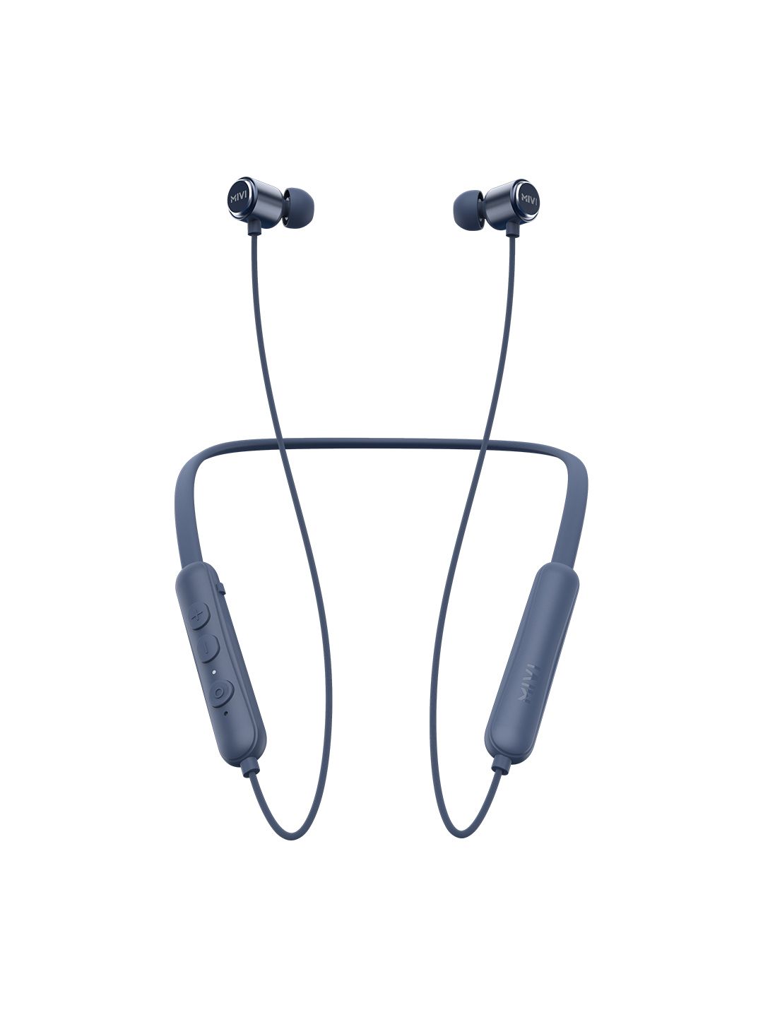 mivi Collar Flash Wireless Earphones with Mic & Fast Charging - Blue Price in India