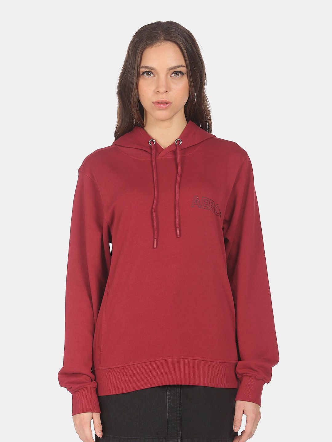 Aeropostale Women Red Sweatshirt Price in India