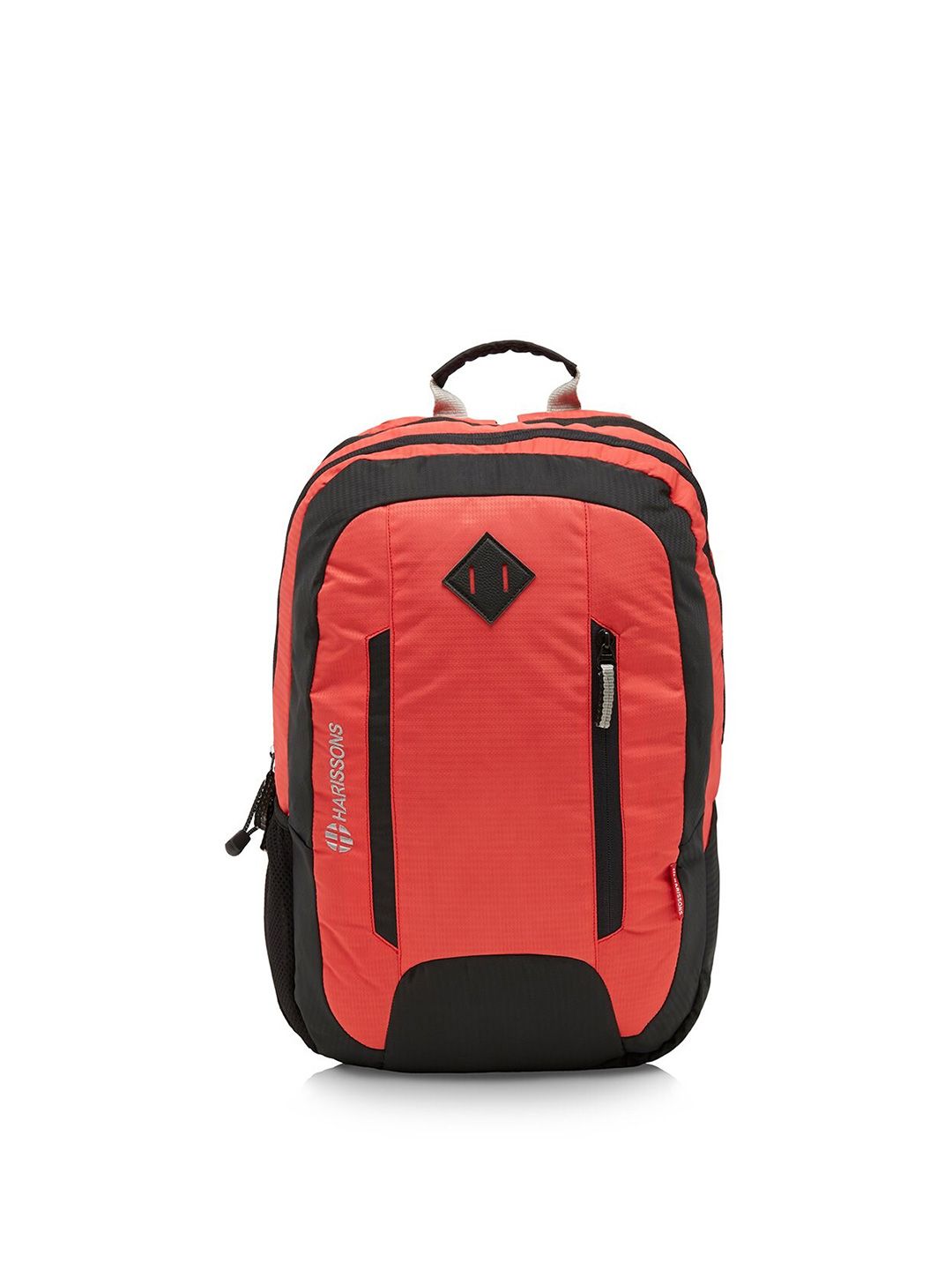 Harissons Unisex Red & Black Solid Ergonomic Backpack Price in India