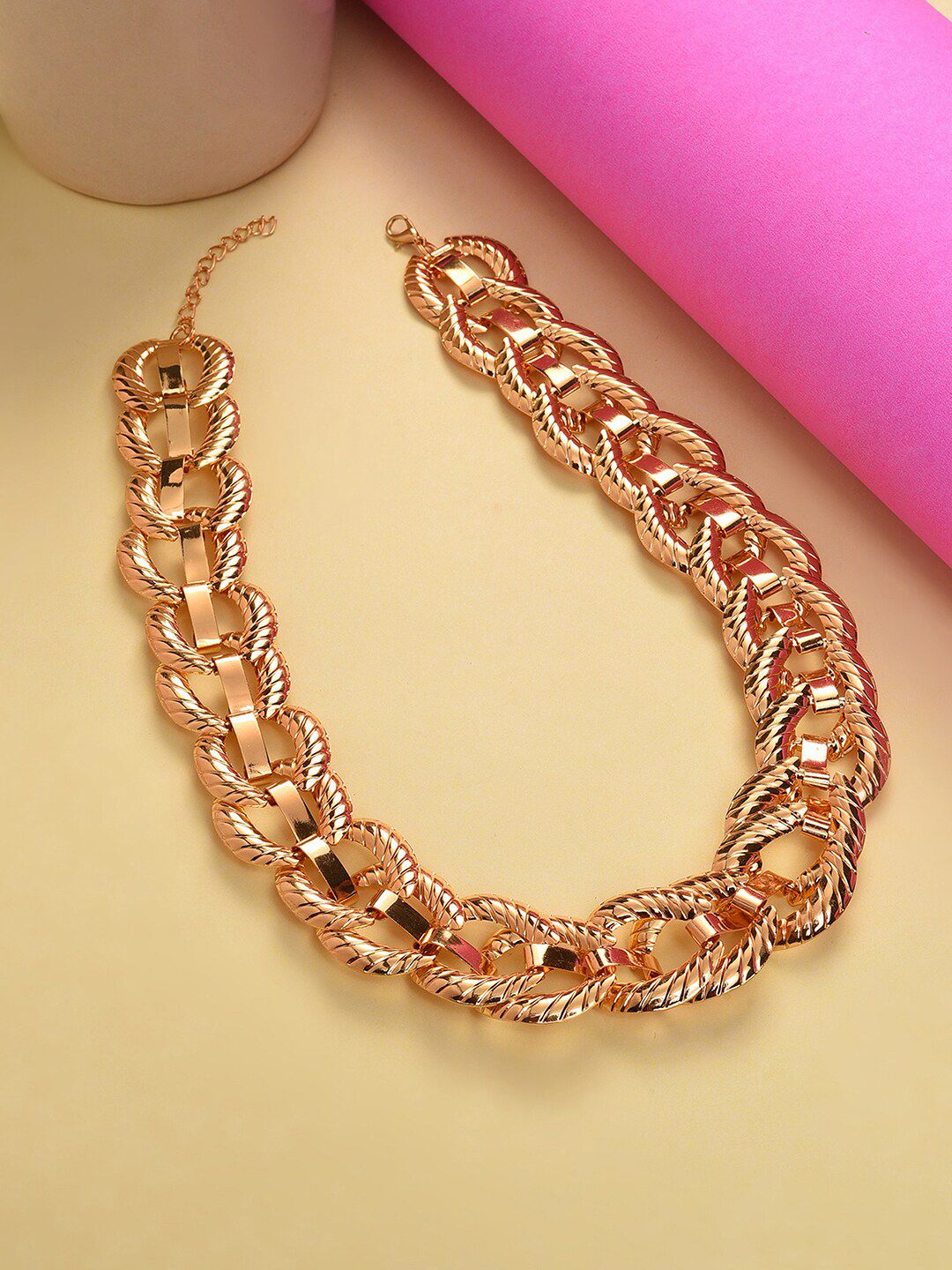 SOHI Women Gold-Plated Statement Chain Price in India