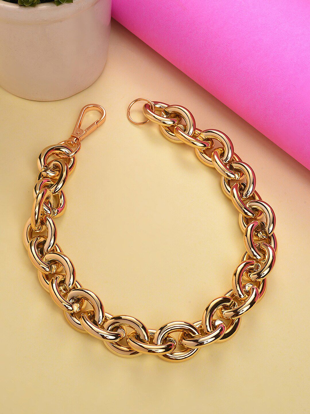 SOHI Gold-Toned Gold-Plated Chain Price in India