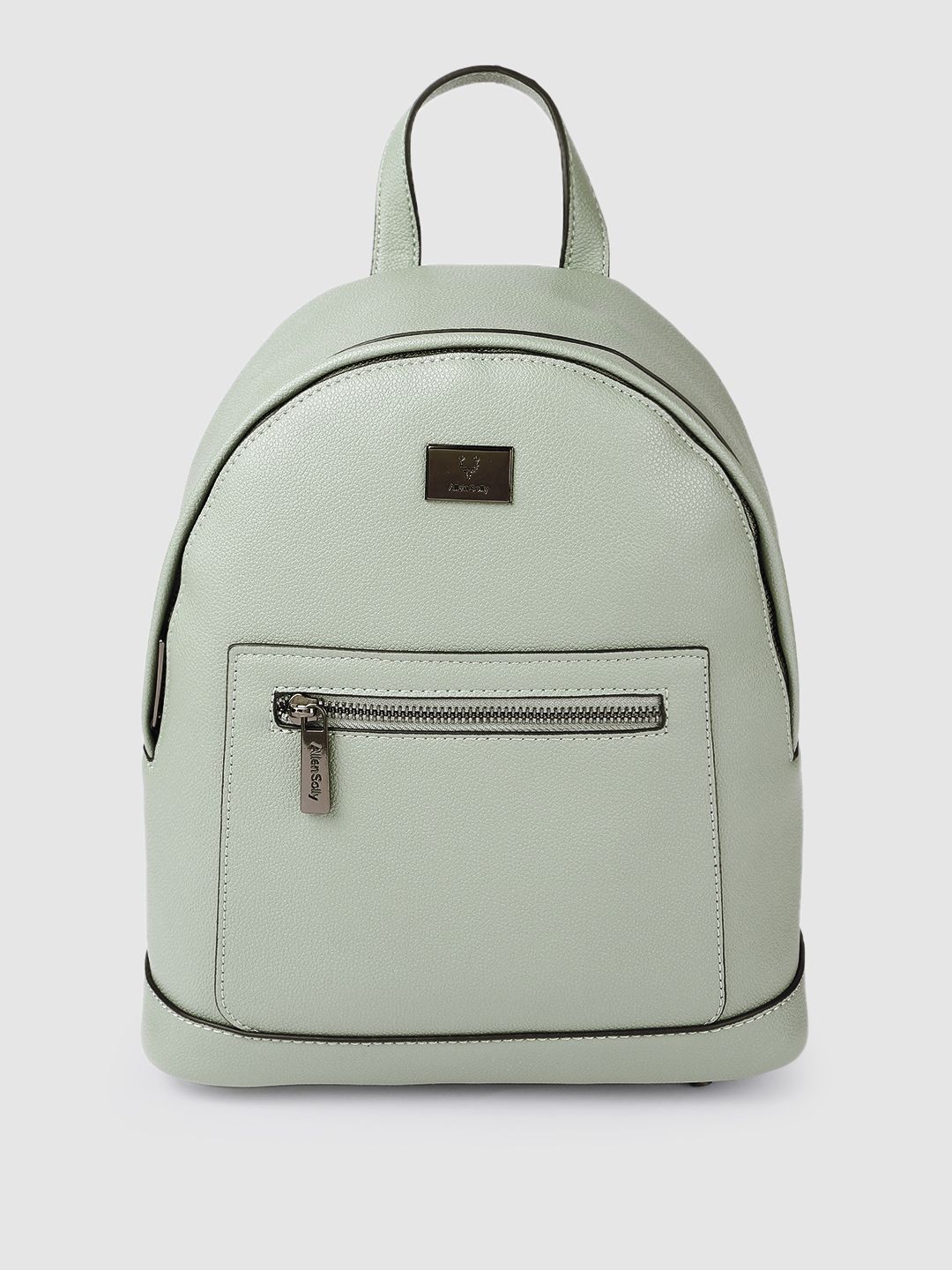 Allen Solly Women Green Solid Backpack Price in India