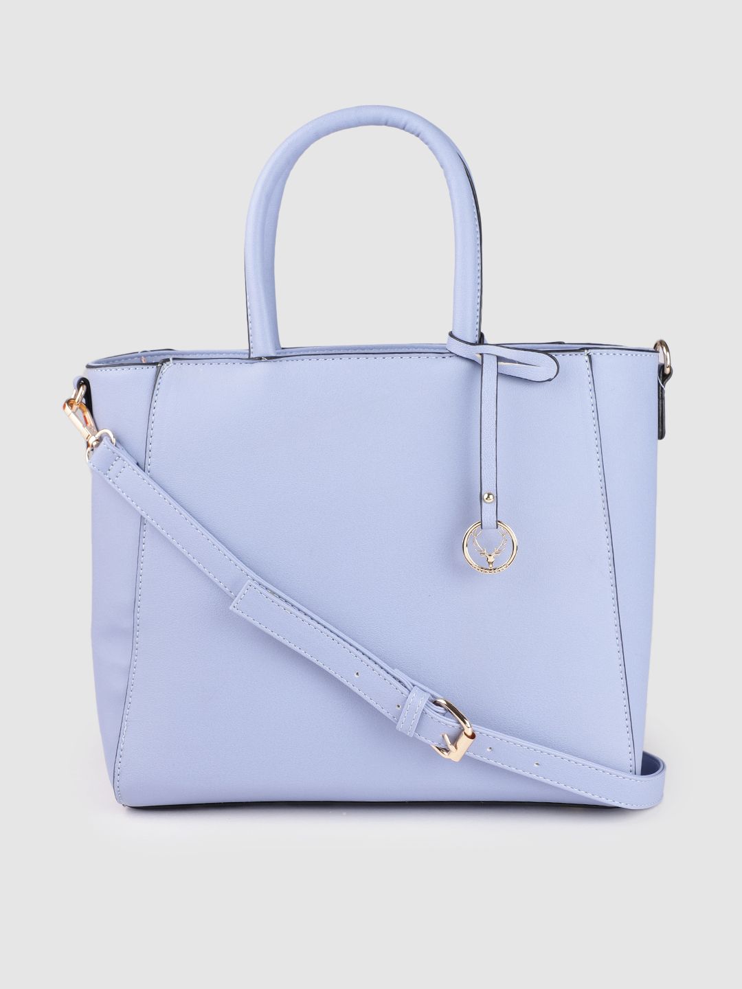 Allen Solly Women Blue PU Structured Handheld Bag Price in India