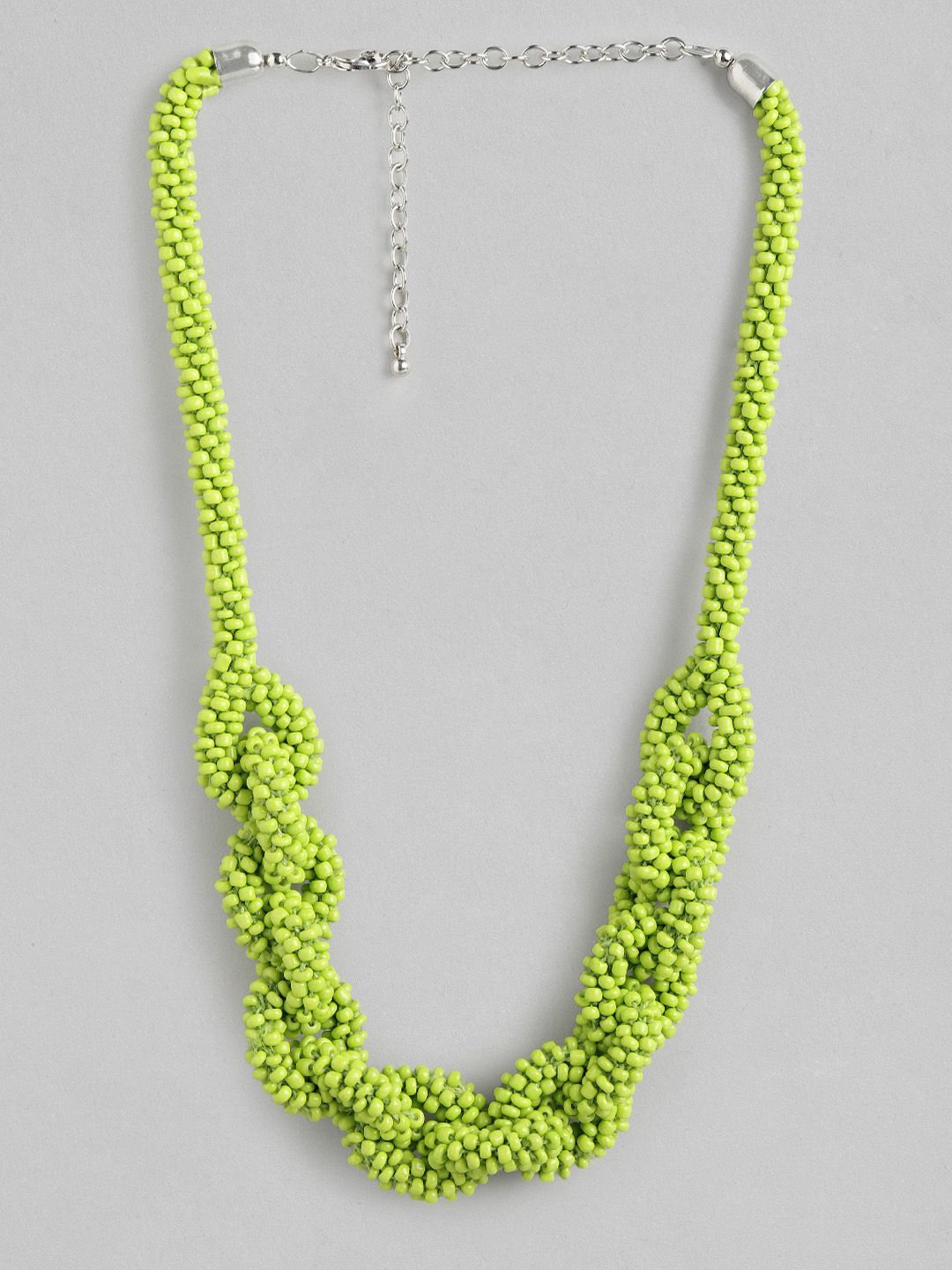 RICHEERA Green Beaded Necklace Price in India