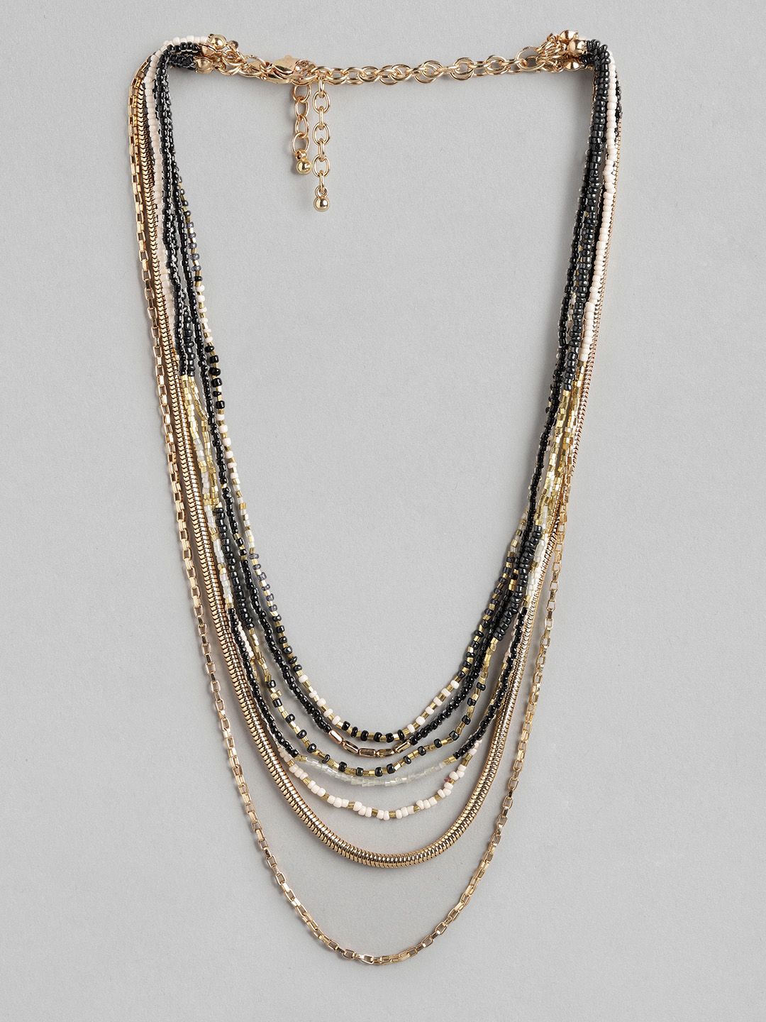 RICHEERA Gold-Plated Layered Necklace Price in India