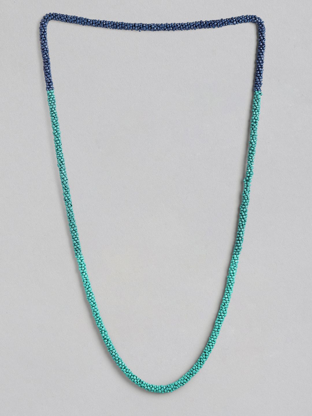 RICHEERA Blue & Green Artificial Beads Necklace Price in India