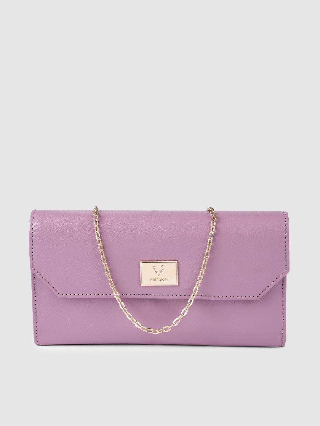 Allen Solly Women Lavender Solid Two Fold Wallet Price in India