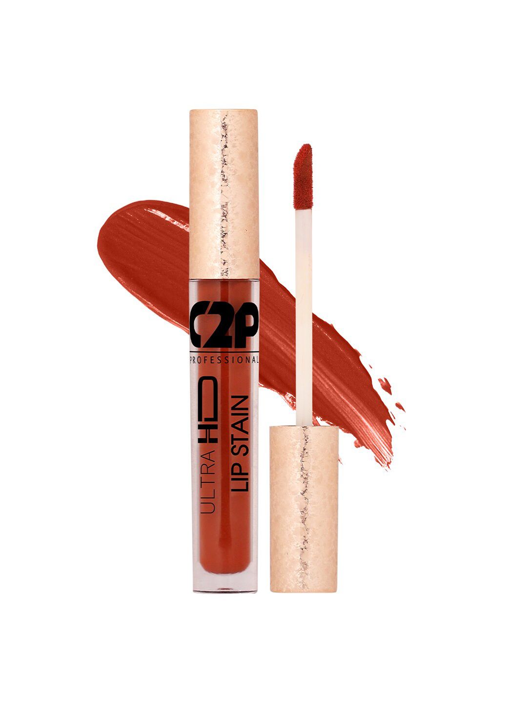 C2P PROFESSIONAL MAKEUP Lip Stain Liquid Lipstick - Teak Trick 04 5ml Price in India