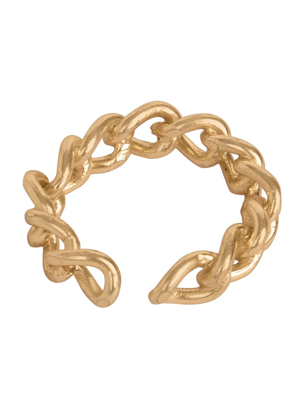 INDYA Women Gold-Plated Adjustable Finger Ring Price in India