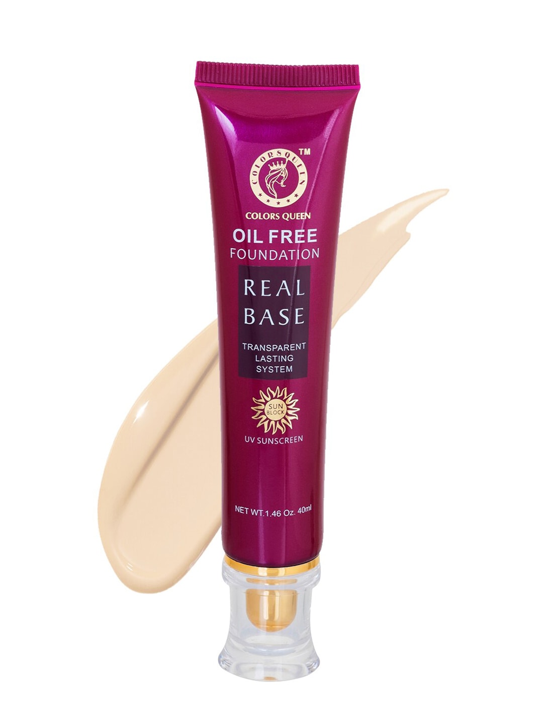 Colors Queen Real Base Oil Free Foundation 40 ml Price in India