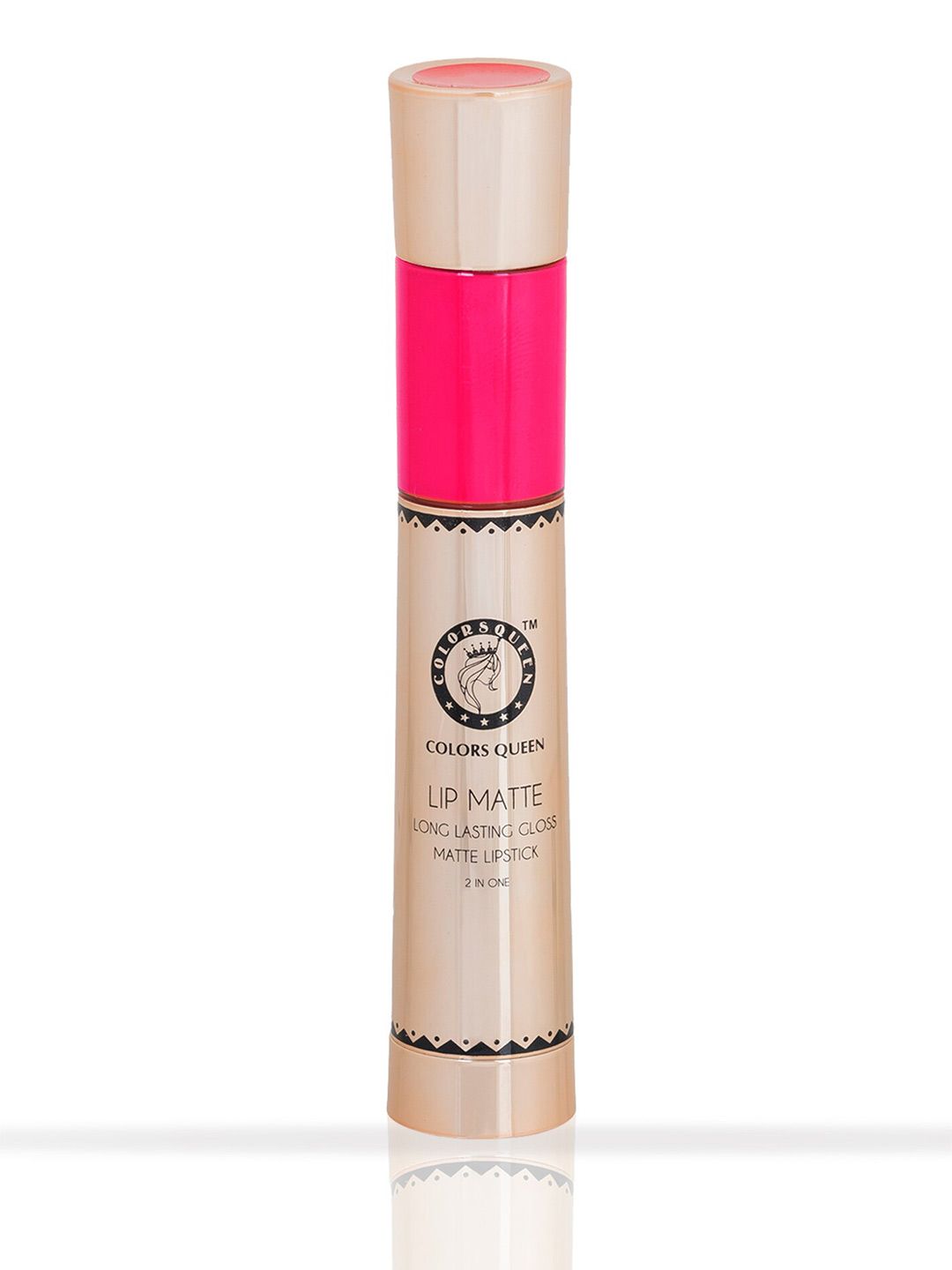 Colors Queen Lip Matte Long Lasting Gloss 2 in 1 Lipstick 8 g - Very Pink Price in India