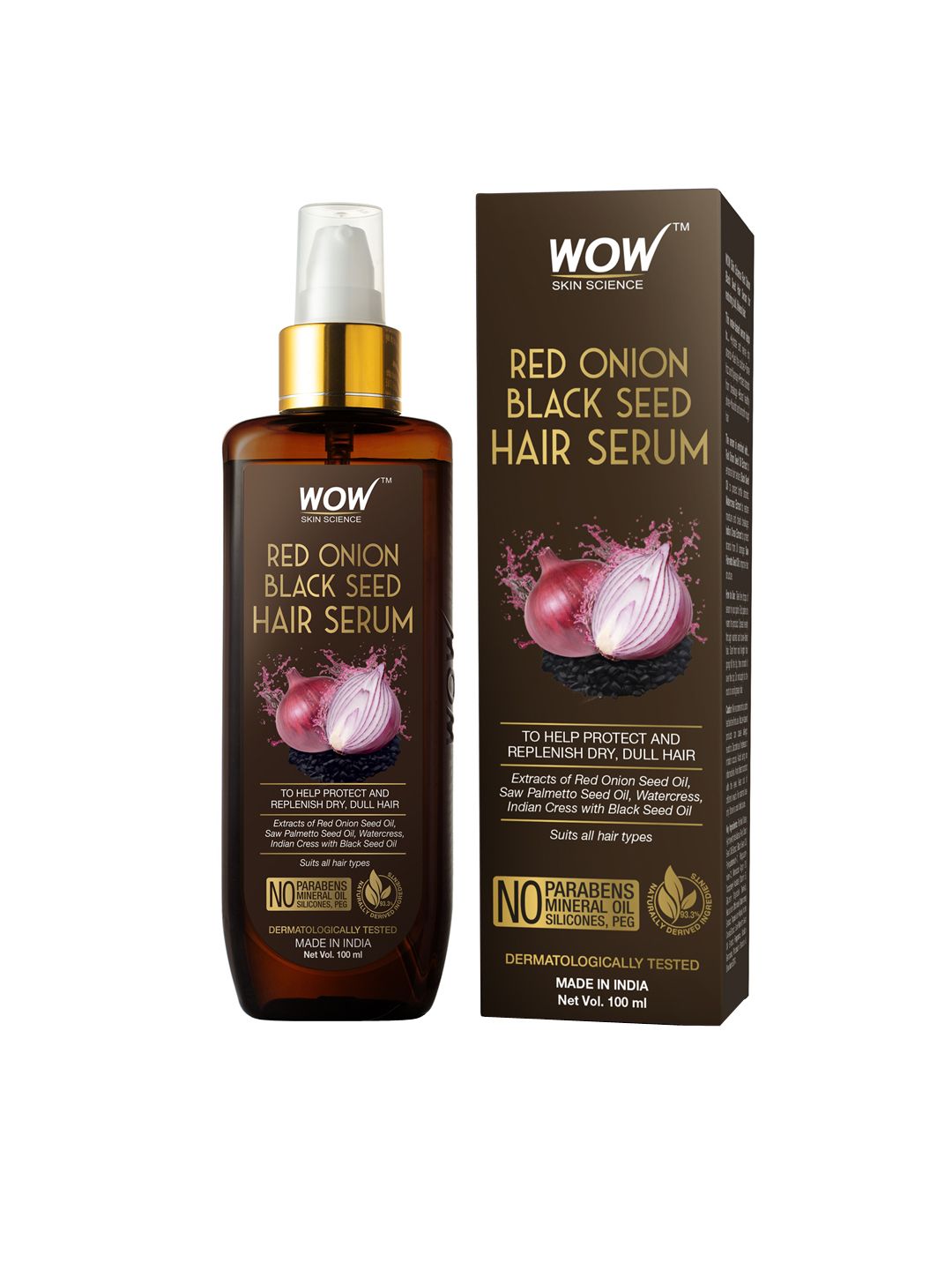 WOW SKIN SCIENCE Red Onion Black Seed Hair Serum - 100 ml Price in India