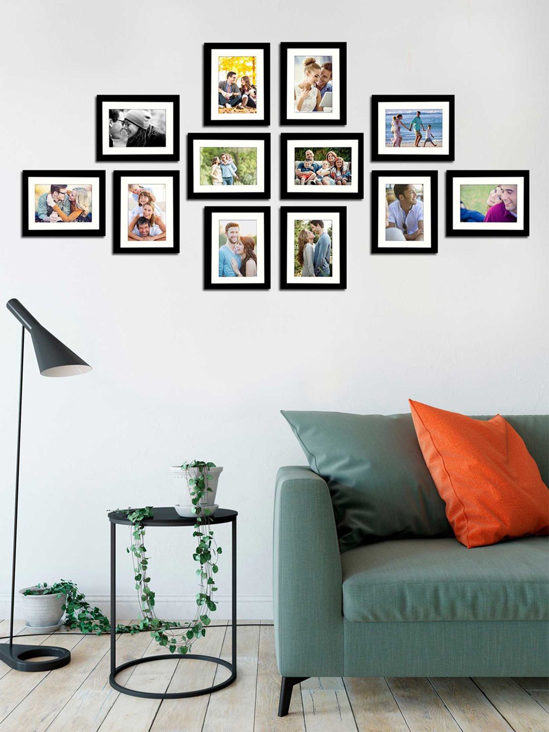 Art Street Set of 12 Black Solid Photo Frames Price in India