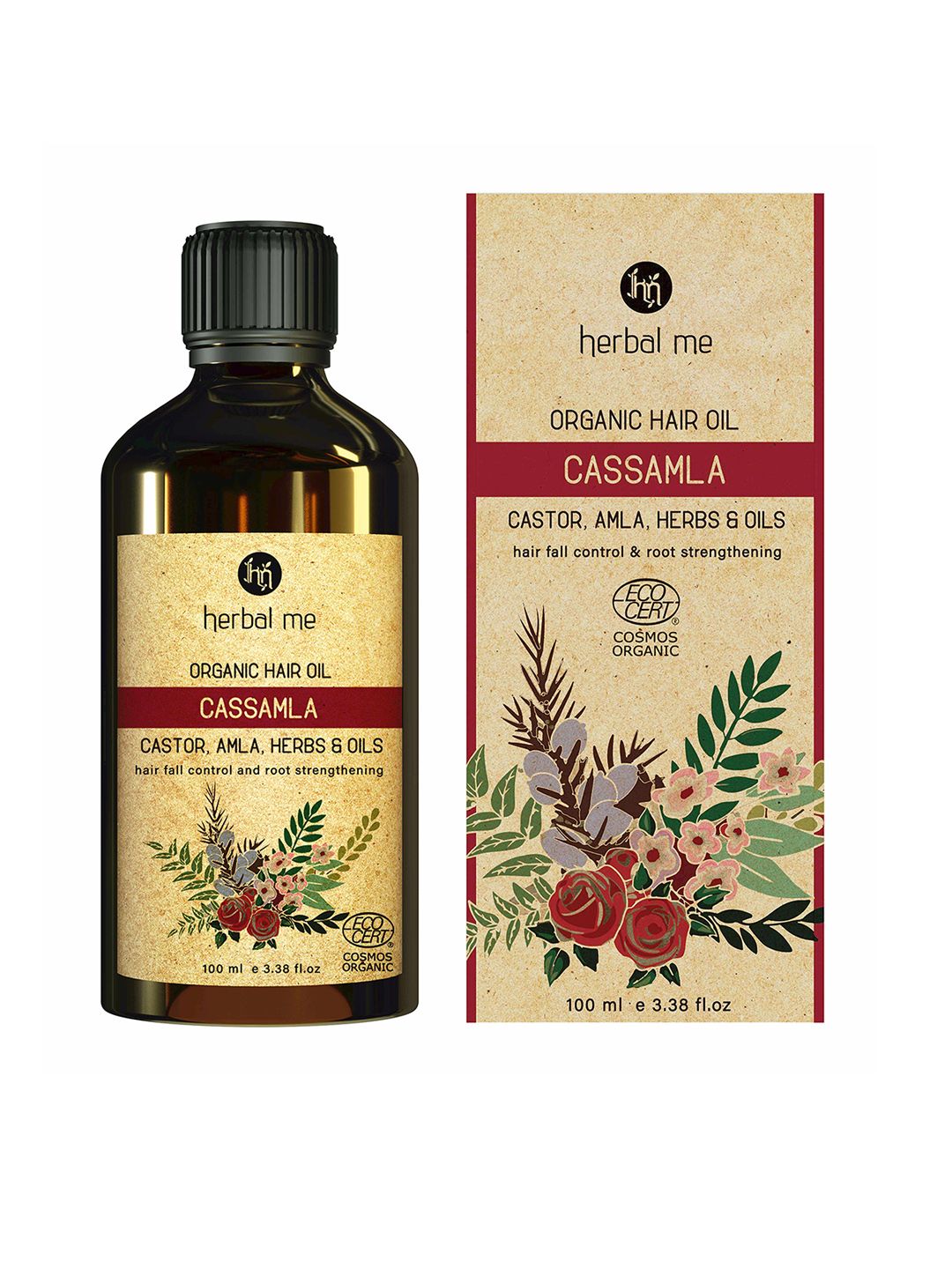 HERBAL ME Cassamla Organic Hair Oil for Hairfall Control - 100ml Price in India