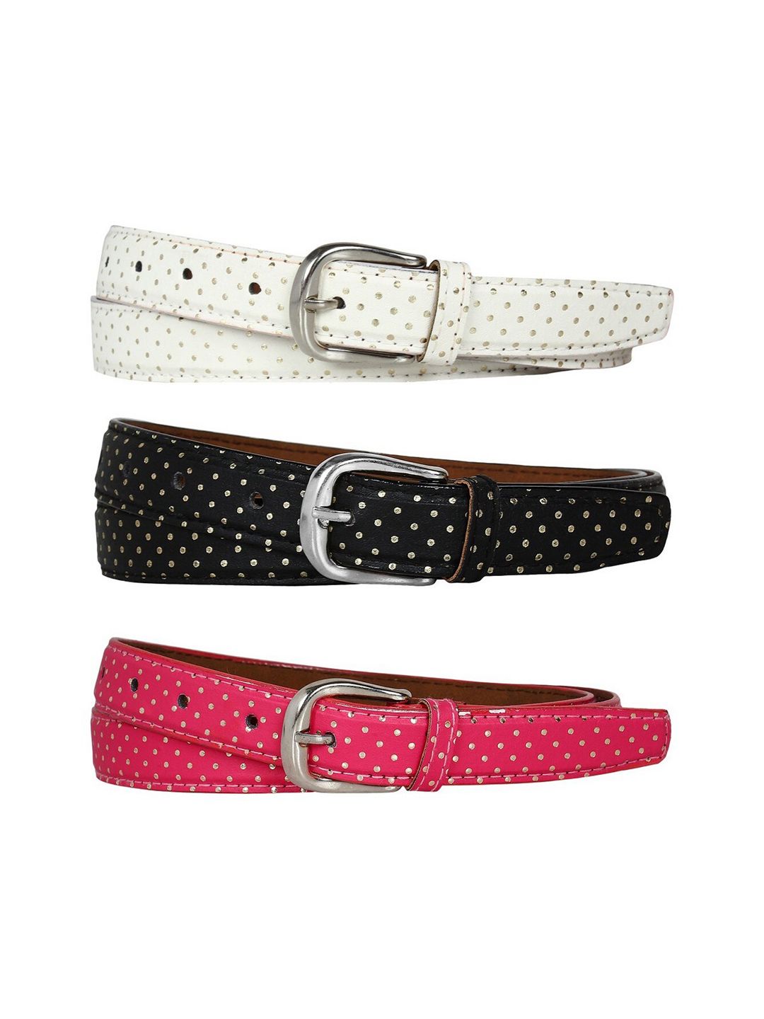 SIDEWOK Women Set of 3 Printed Belts Price in India