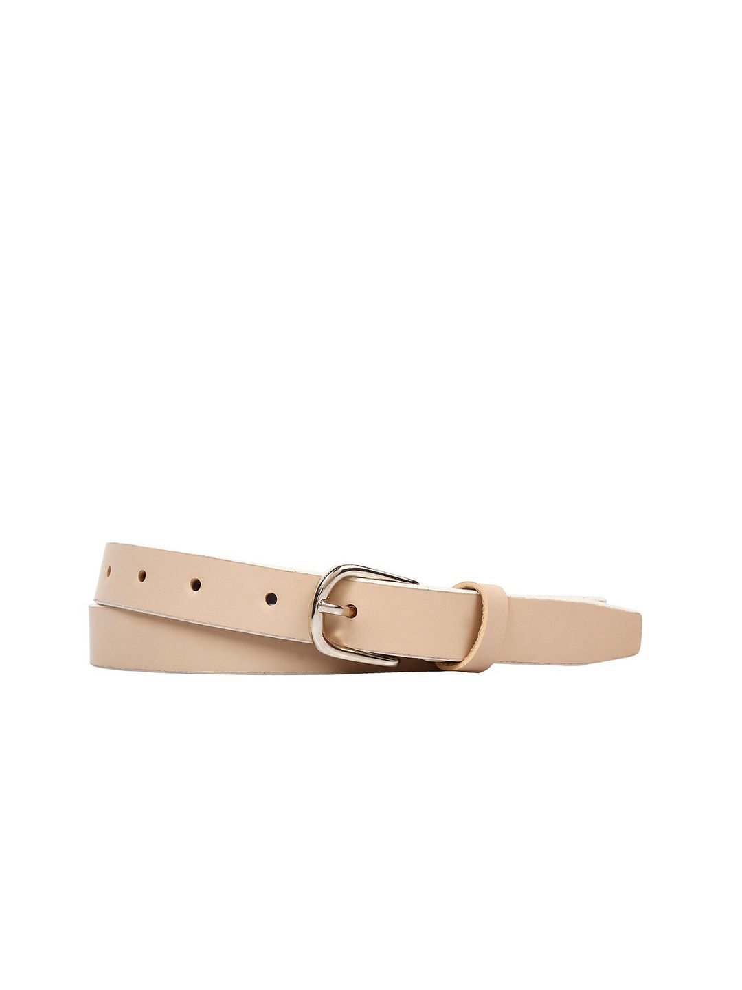 SIDEWOK Women Peach-Coloured Vegan Leather Belt Price in India