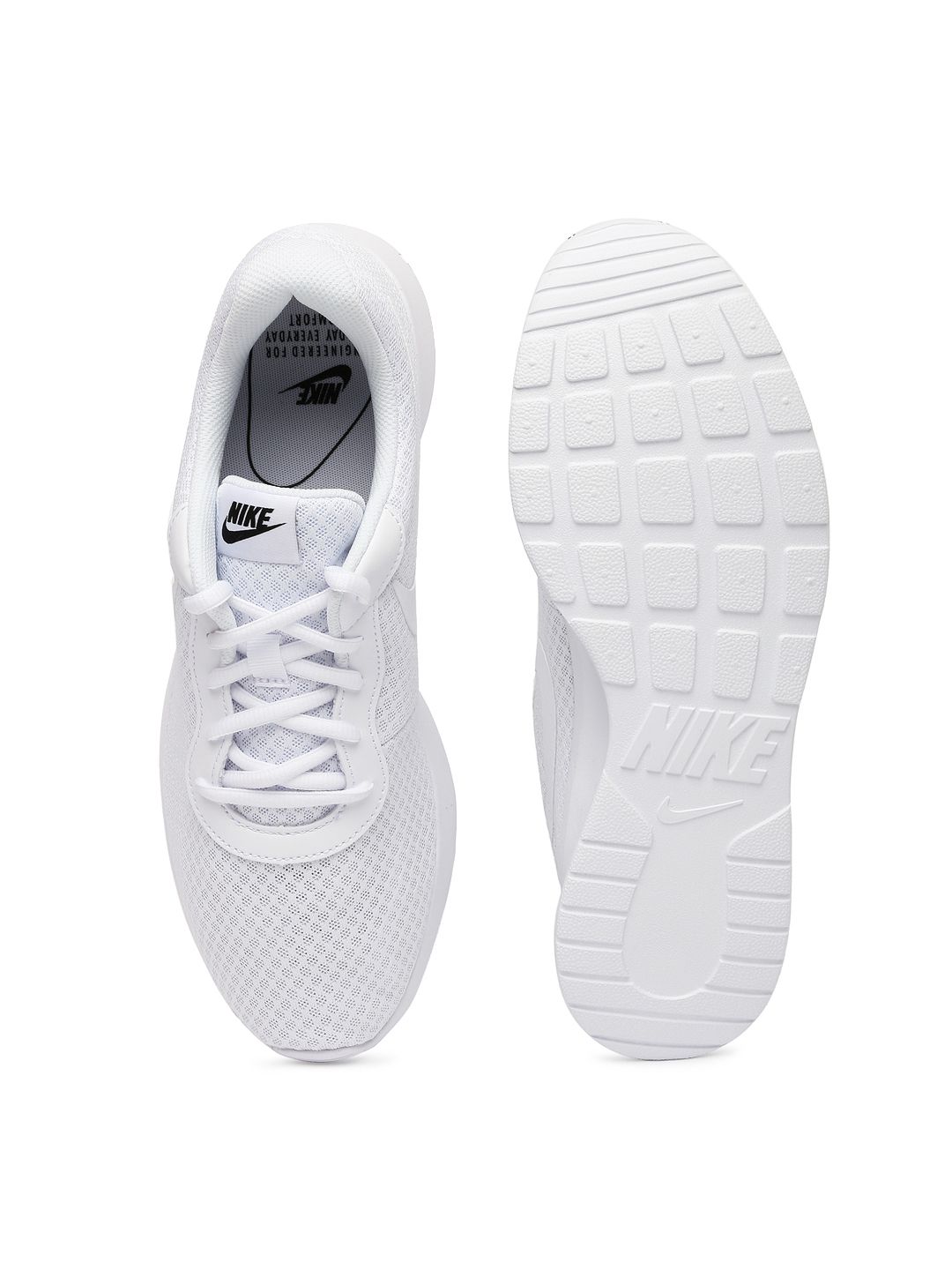 white nike tanjun men