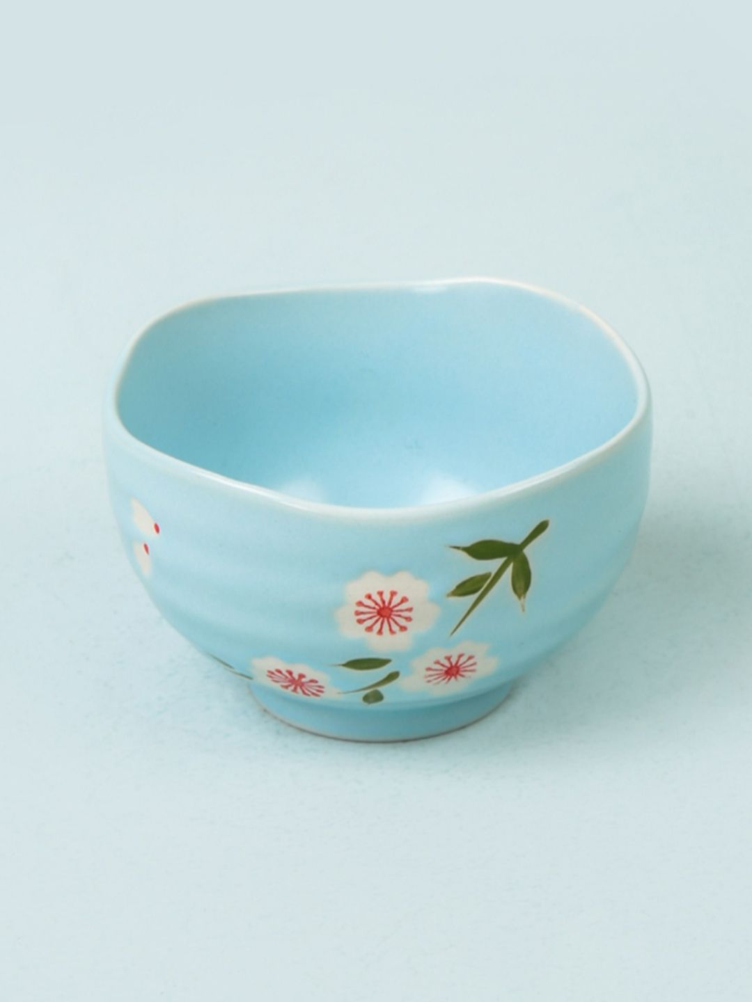 Chumbak Blue & Green 1 Pieces Printed Porcelain Glossy Bowl Price in India