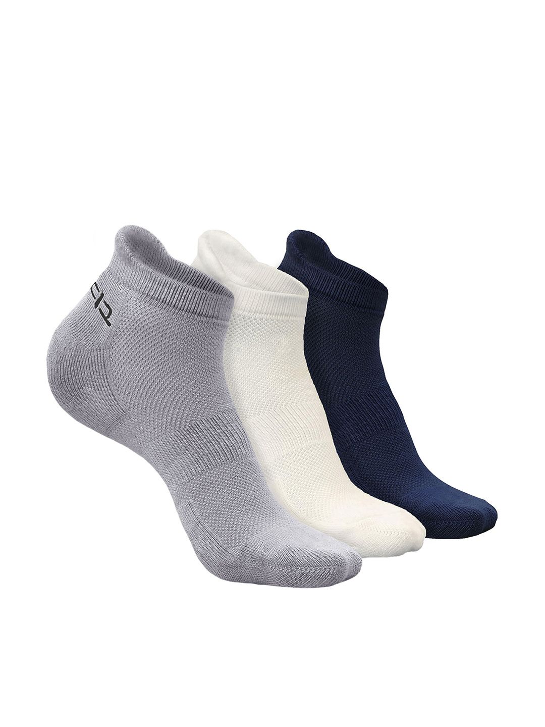 Heelium Men Pack of 3 Bamboo Super Soft & Odour-Free Breathable Ankle-Length Socks