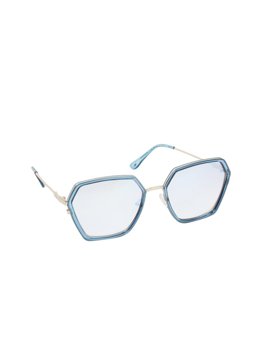 Lee Cooper Women Mirrored Lens & Blue Oversized Sunglasses with UV Protected Lens Price in India