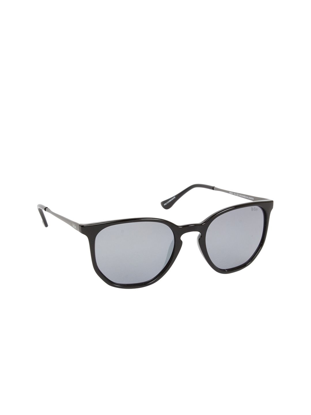 Lee Cooper Women Mirrored Lens & Black Round Sunglasses with UV Protected Lens LC9155NTB Price in India