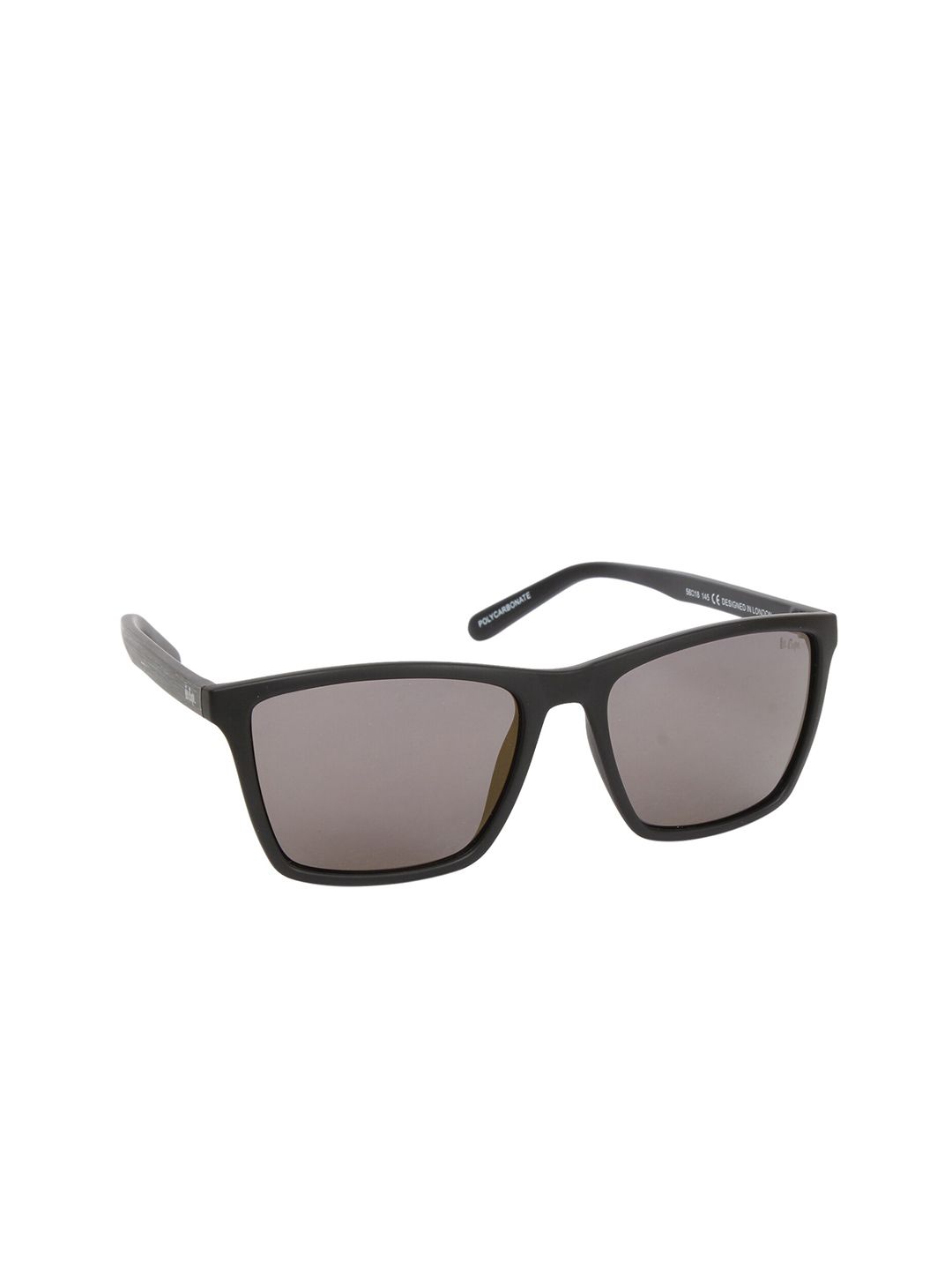 Lee Cooper Unisex Grey Lens & Black Square Sunglasses with UV Protected Lens LC9156NTB Price in India