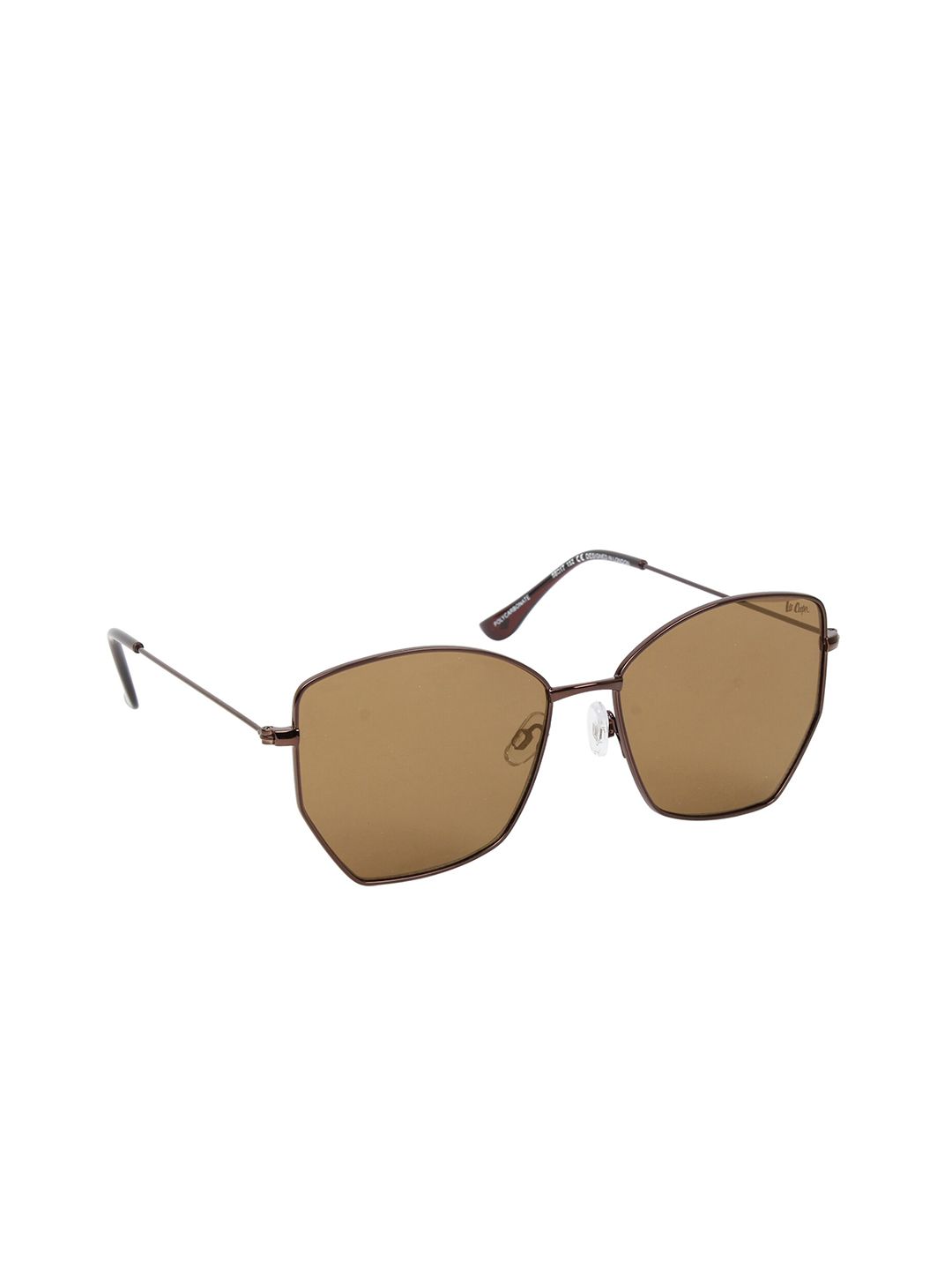 Lee Cooper Women Brown Lens & Brown Butterfly Sunglasses with UV Protected Lens Price in India