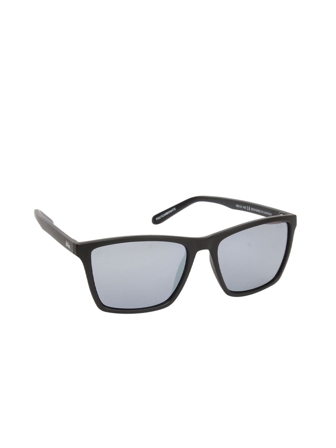 Lee Cooper Unisex Mirrored Lens & Black Square Sunglasses LC9156NTB Price in India