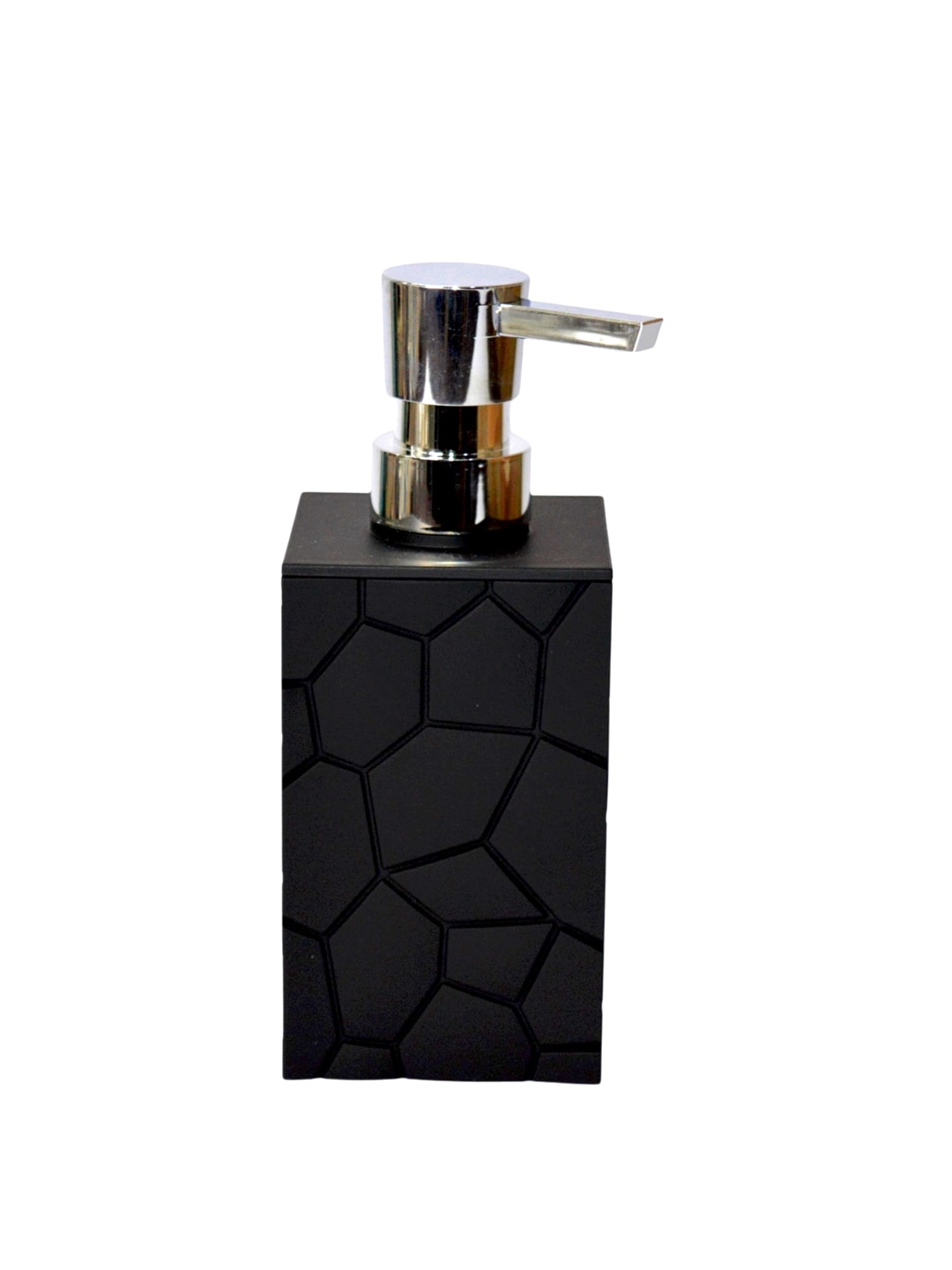 Tranquil square Black Textured Soap Dispenser -  250 ml Price in India