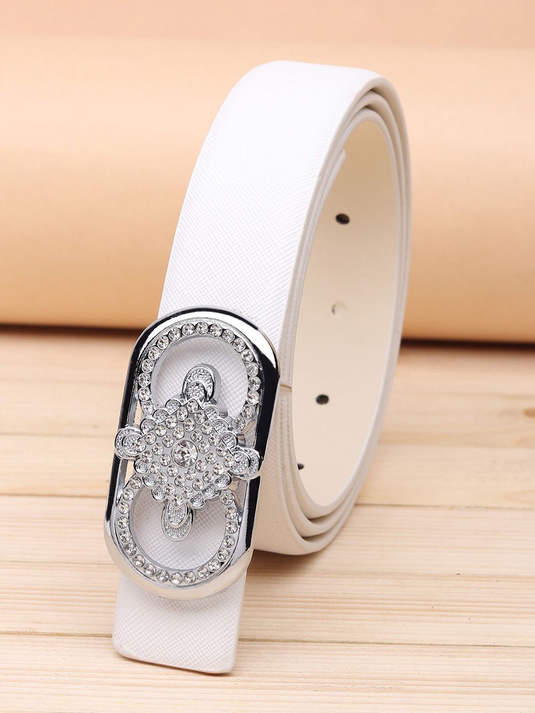 URBAN ALFAMI Women White PU Belt Price in India