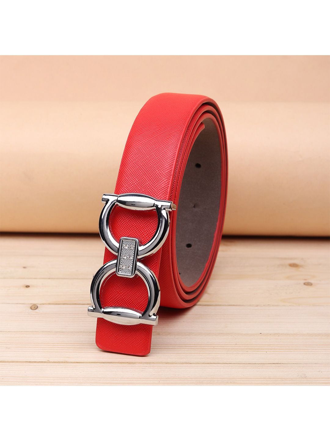 URBAN ALFAMI Women Red PU Belt Price in India